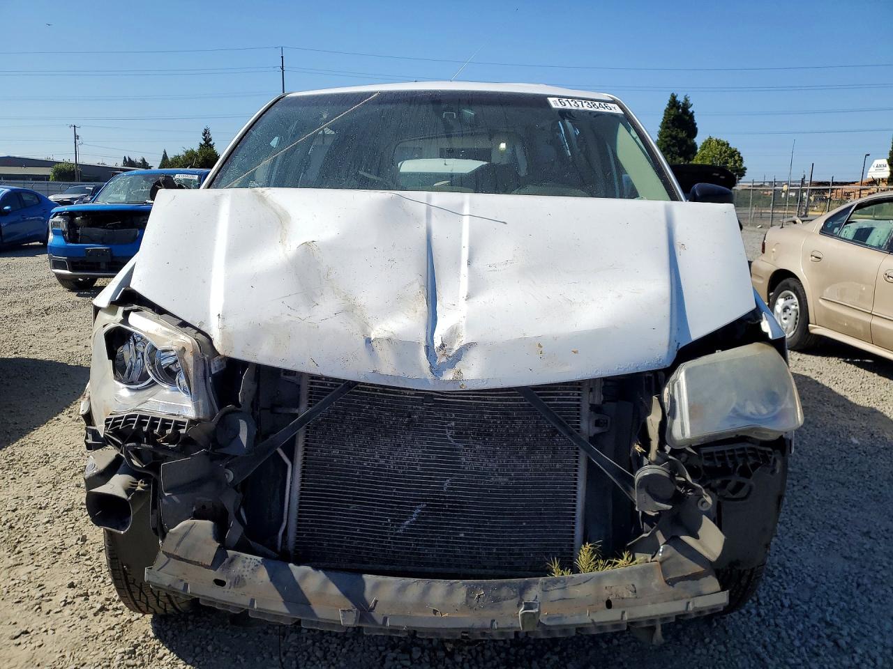 2014 Dodge Grand Caravan Se White vin: 2C7WDGBG7ER319591