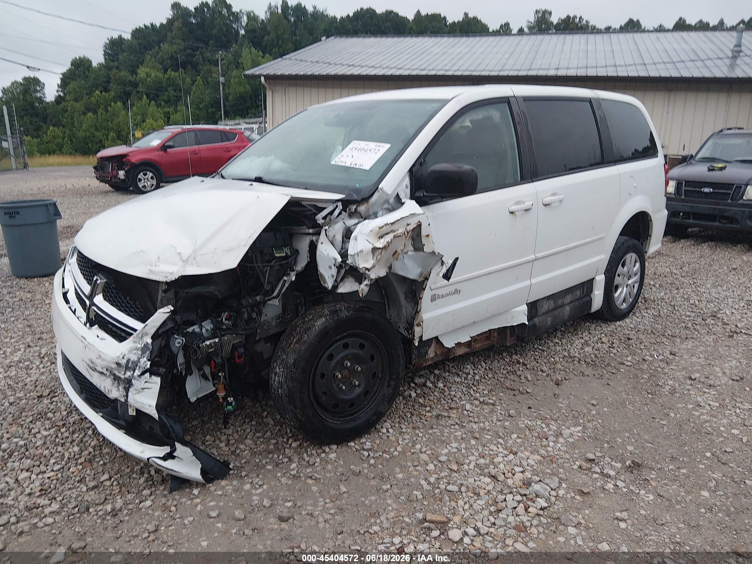 2015 Dodge Grand Caravan Se White vin: 2C7WDGBG8FR634384