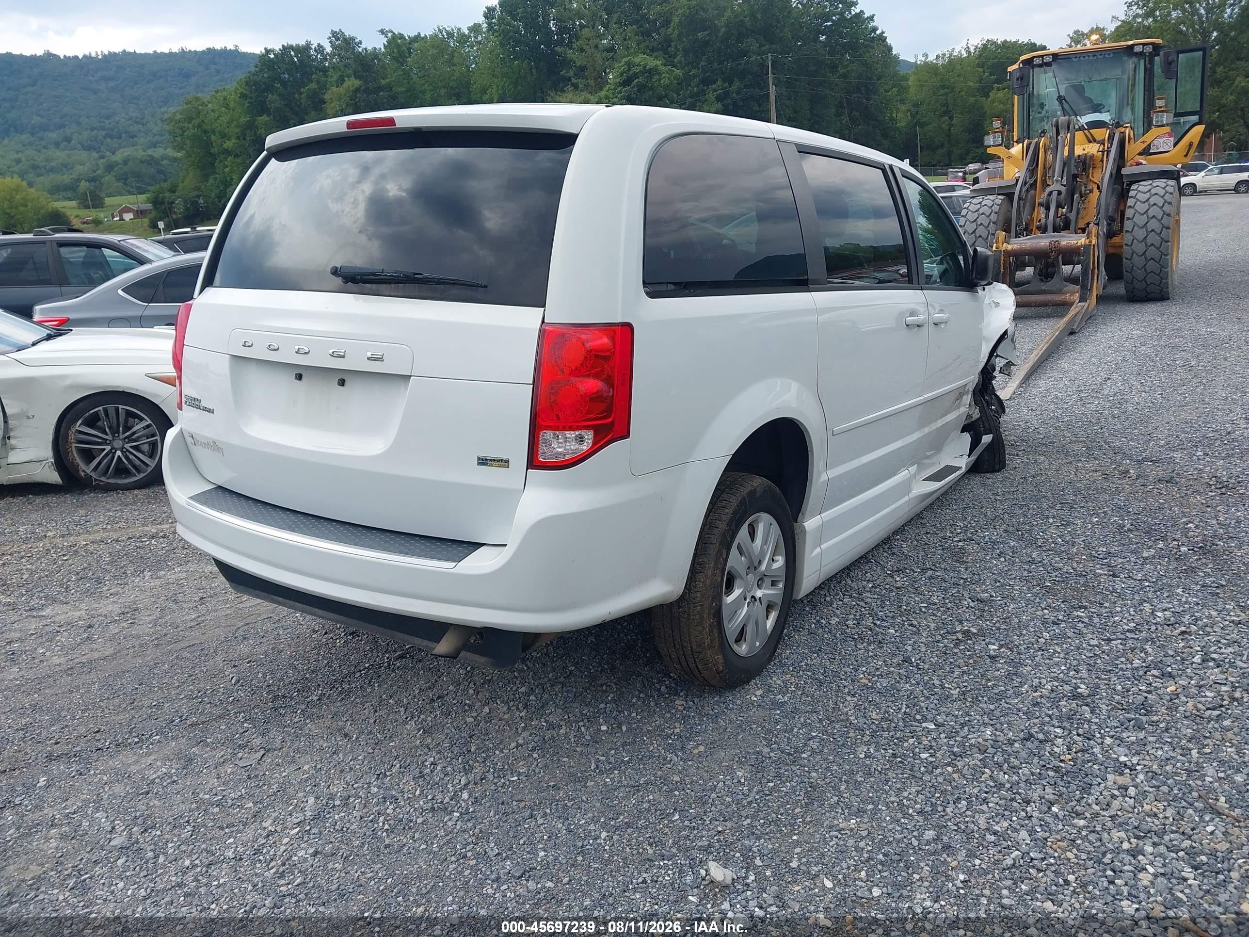 2014 Dodge Grand Caravan Se White vin: 2C7WDGBGXER380093