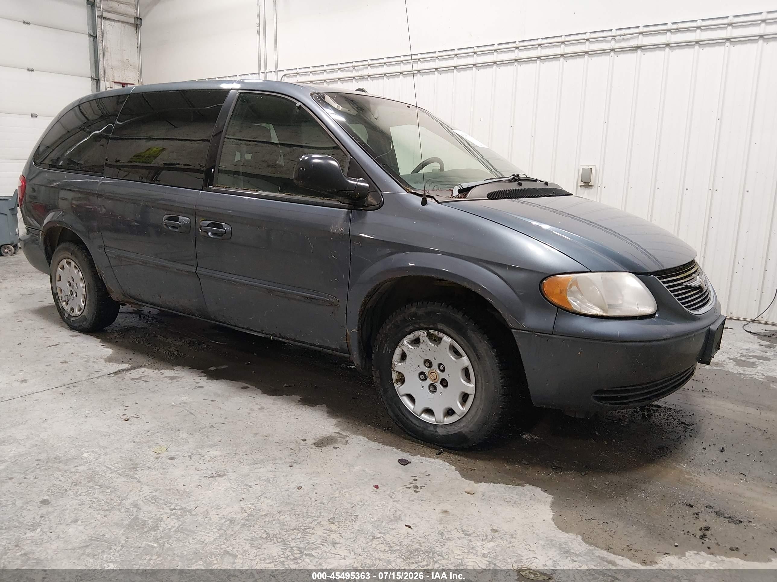 2002 Chrysler Town & Country Lx Черный vin: 2C8GP44332R697869