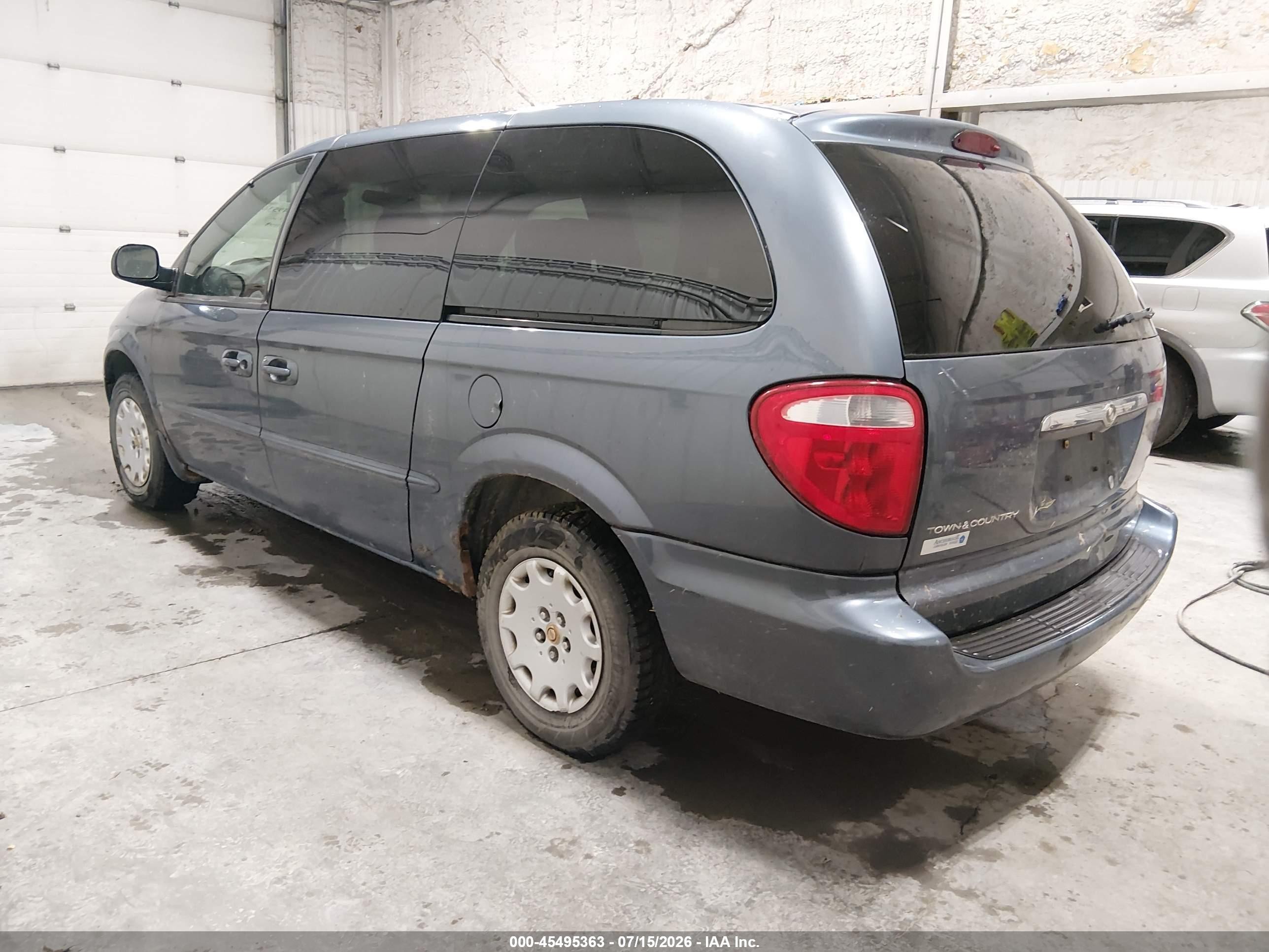 2002 Chrysler Town & Country Lx Black vin: 2C8GP44332R697869
