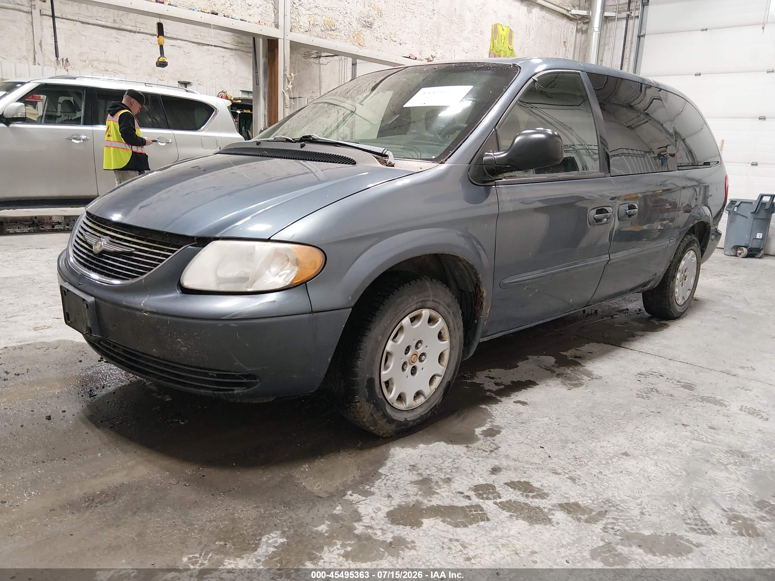 2002 Chrysler Town & Country Lx Black vin: 2C8GP44332R697869