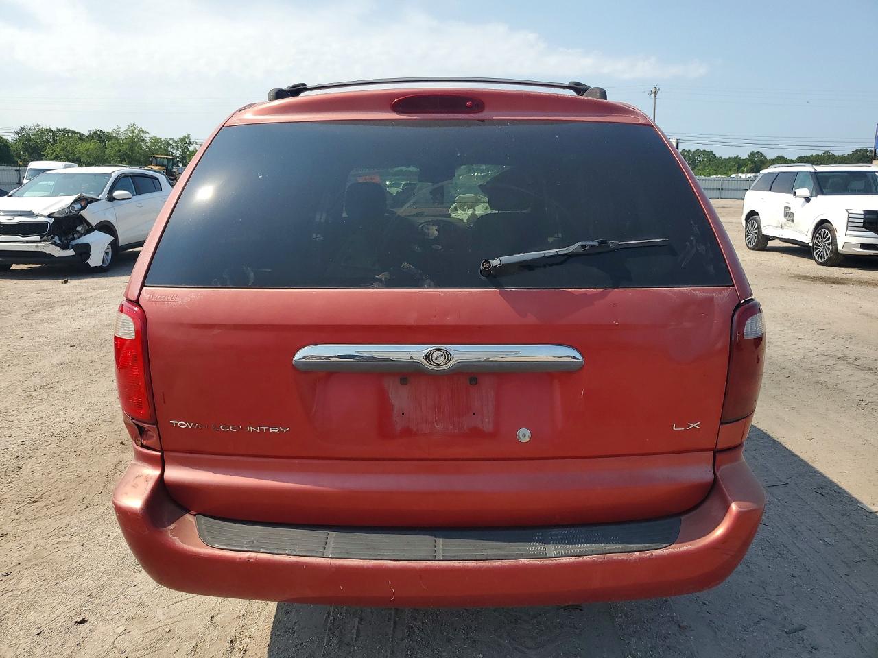 2003 Chrysler Town & Country Lx Red vin: 2C8GP44343R140986
