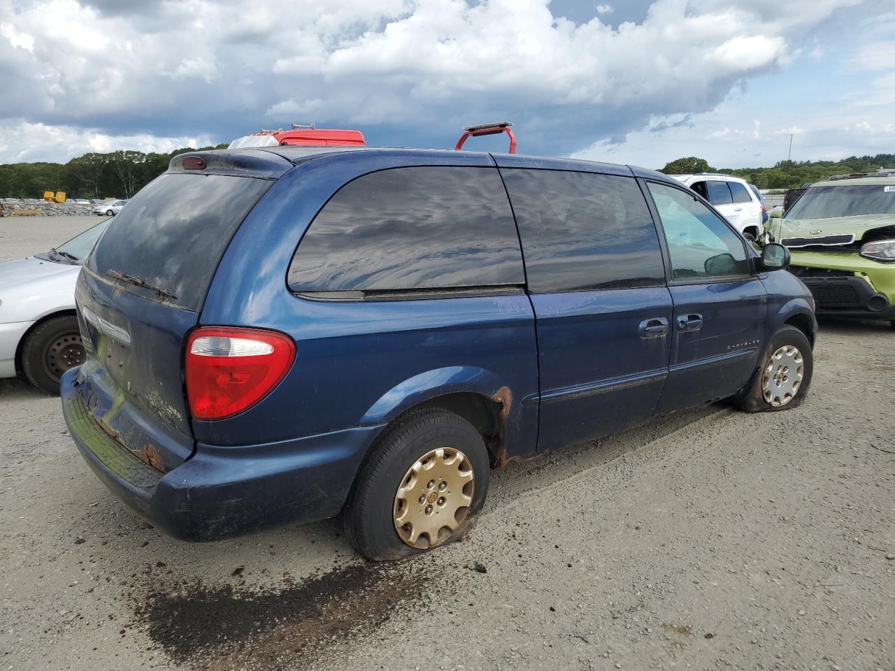 2001 Chrysler Town & Country Lx Blue vin: 2C8GP44351R290666