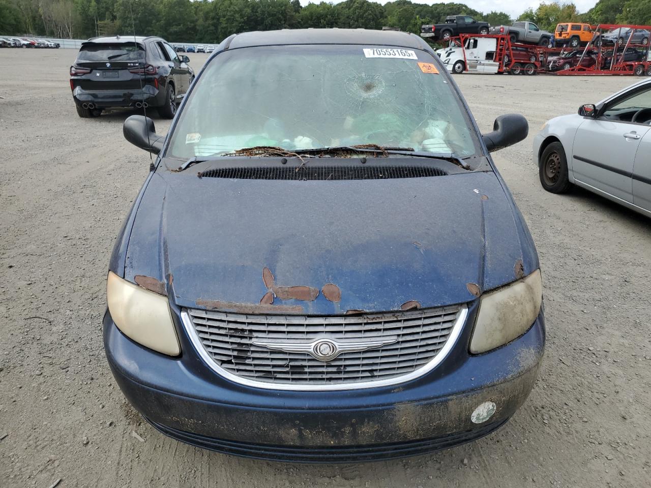 2001 Chrysler Town & Country Lx Blue vin: 2C8GP44351R290666