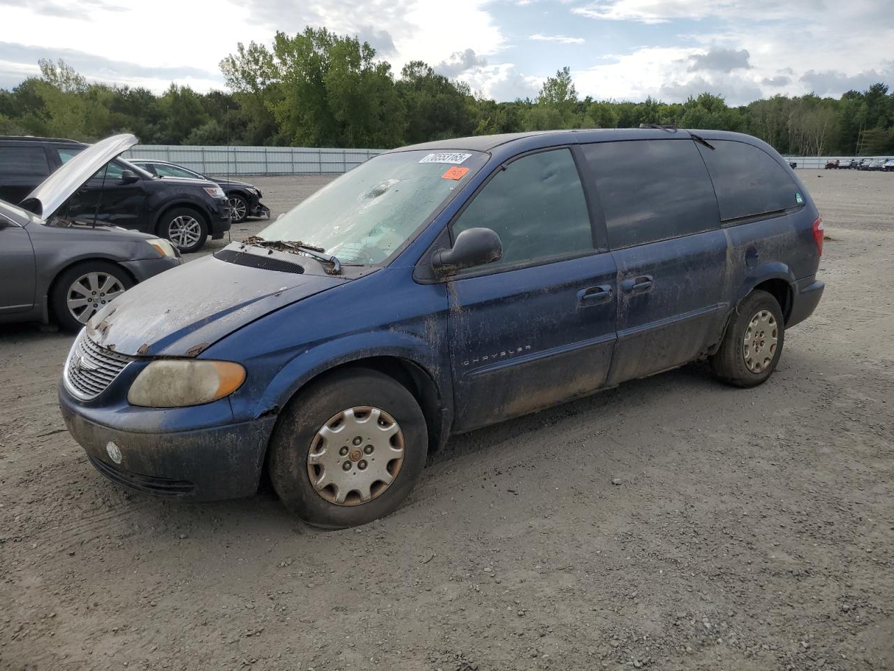 2001 Chrysler Town & Country Lx Blue vin: 2C8GP44351R290666