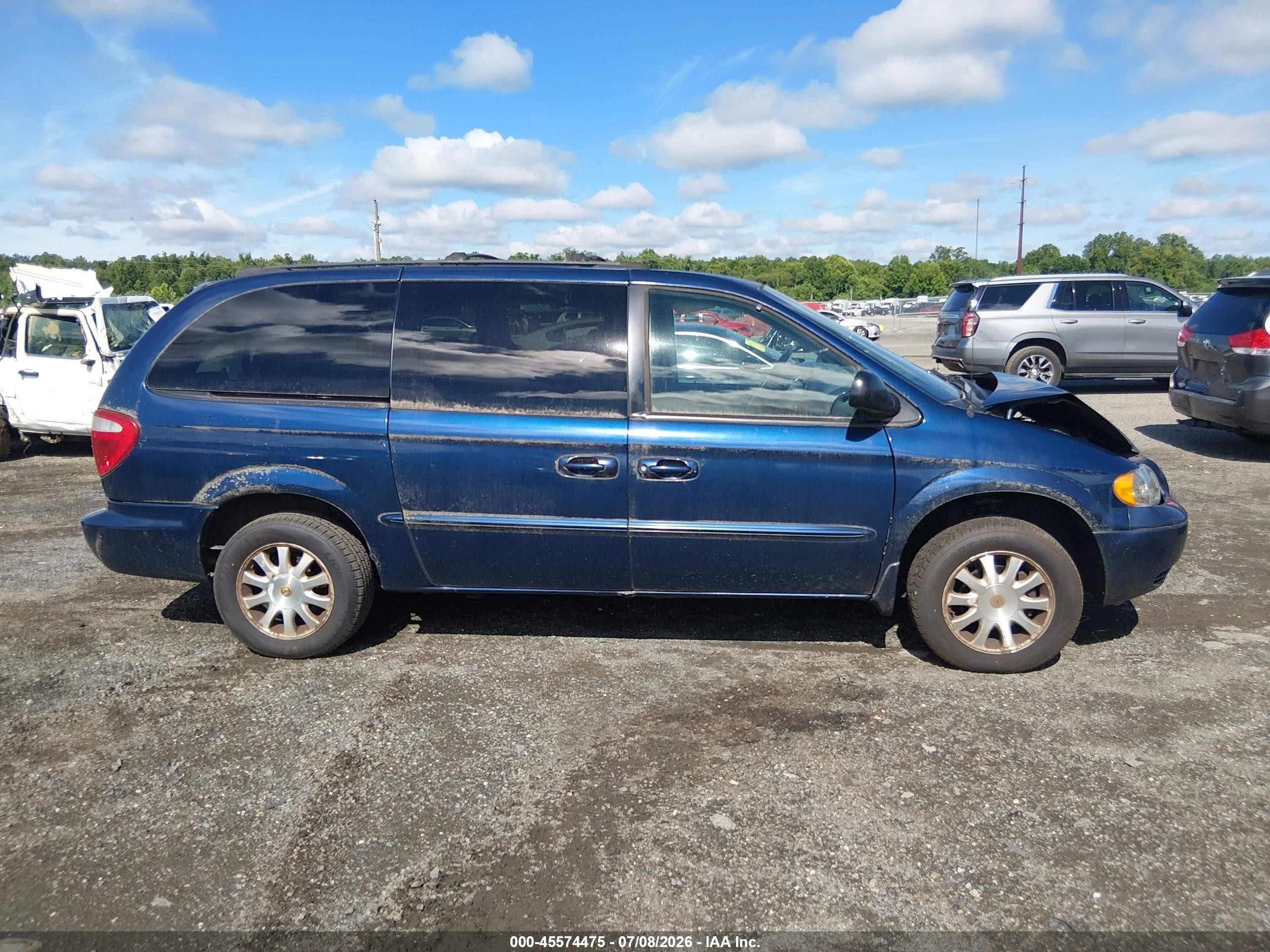 2002 Chrysler Town & Country Lx Blue vin: 2C8GP44382R714214