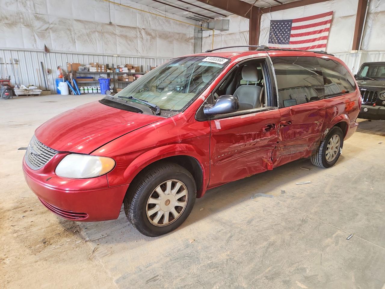 2001 Chrysler Town & Country Lx Red vin: 2C8GP443X1R353616