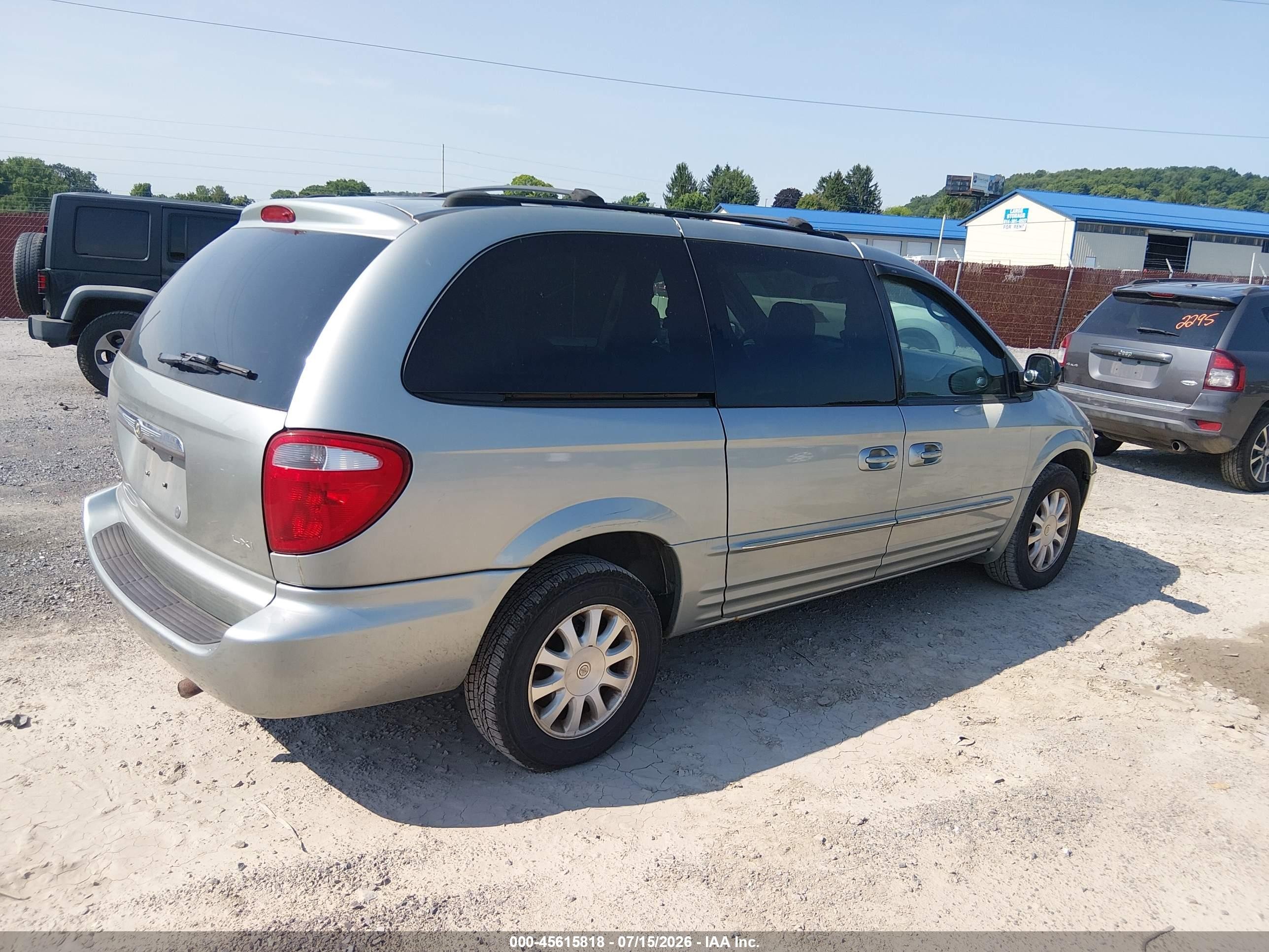 2003 Chrysler Town & Country Lxi Light Blue vin: 2C8GP54L03R145088