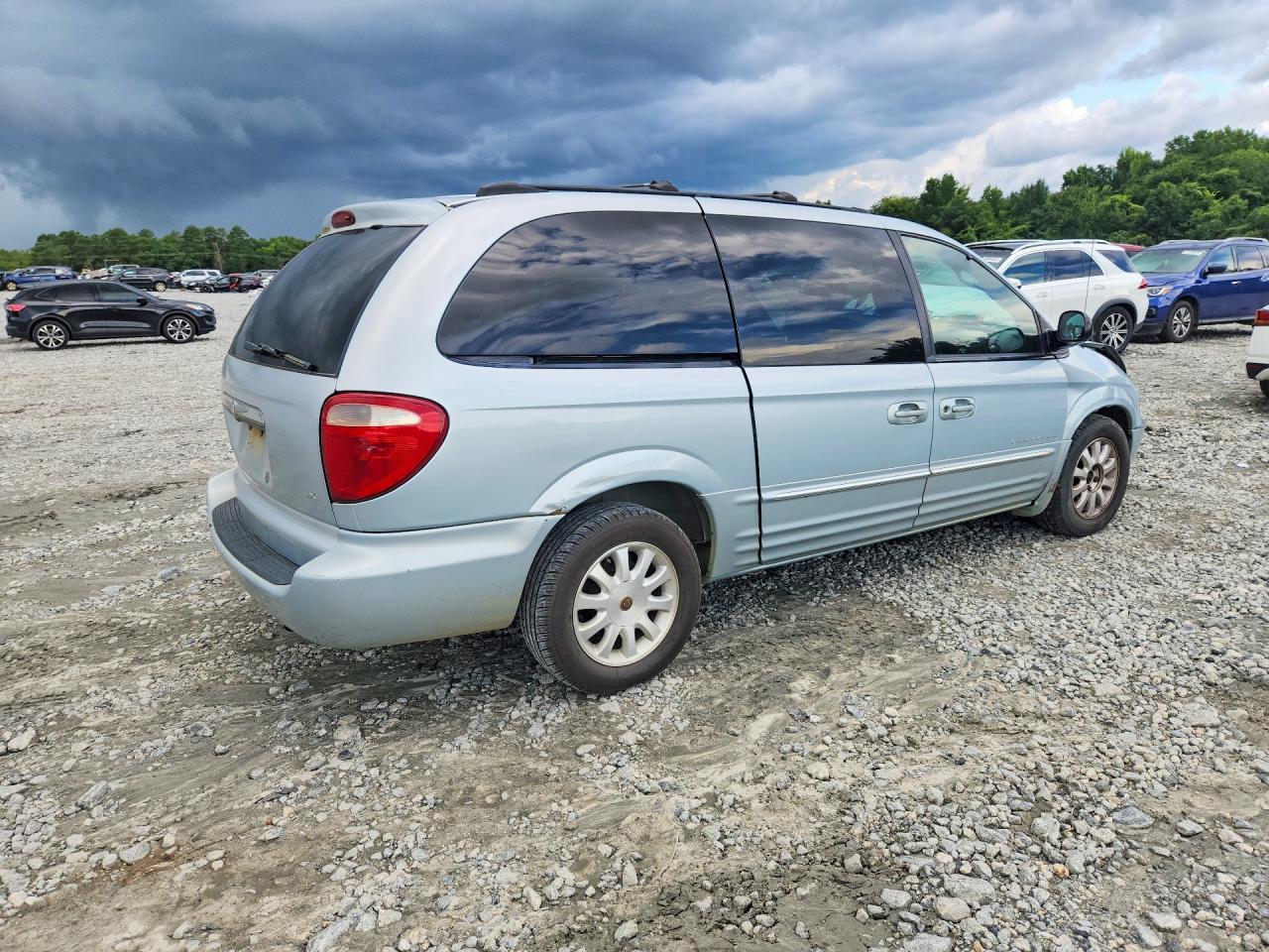 2001 Chrysler Town & Country Lxi Синий vin: 2C8GP54L11R236755