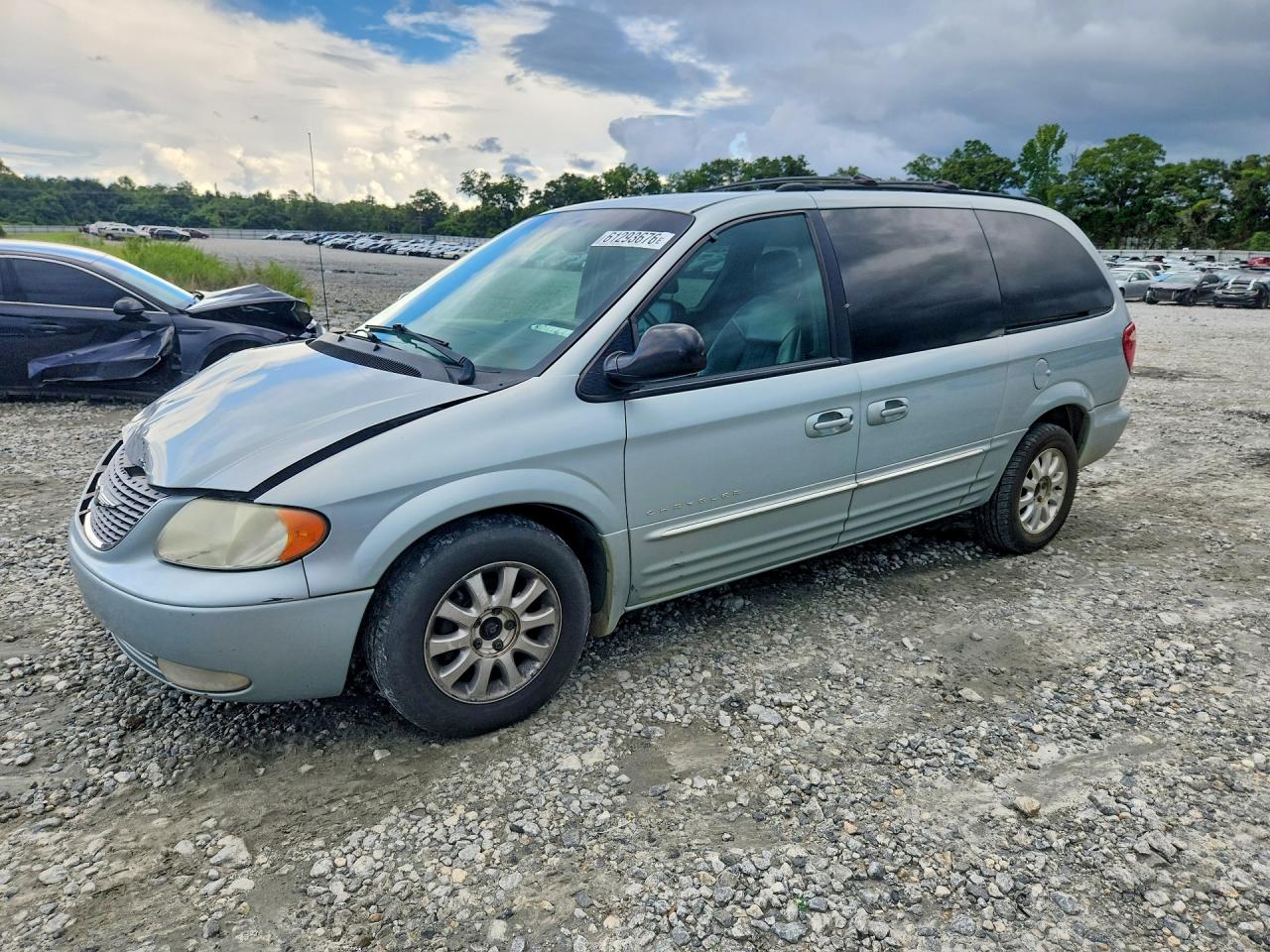 2001 Chrysler Town & Country Lxi Синий vin: 2C8GP54L11R236755