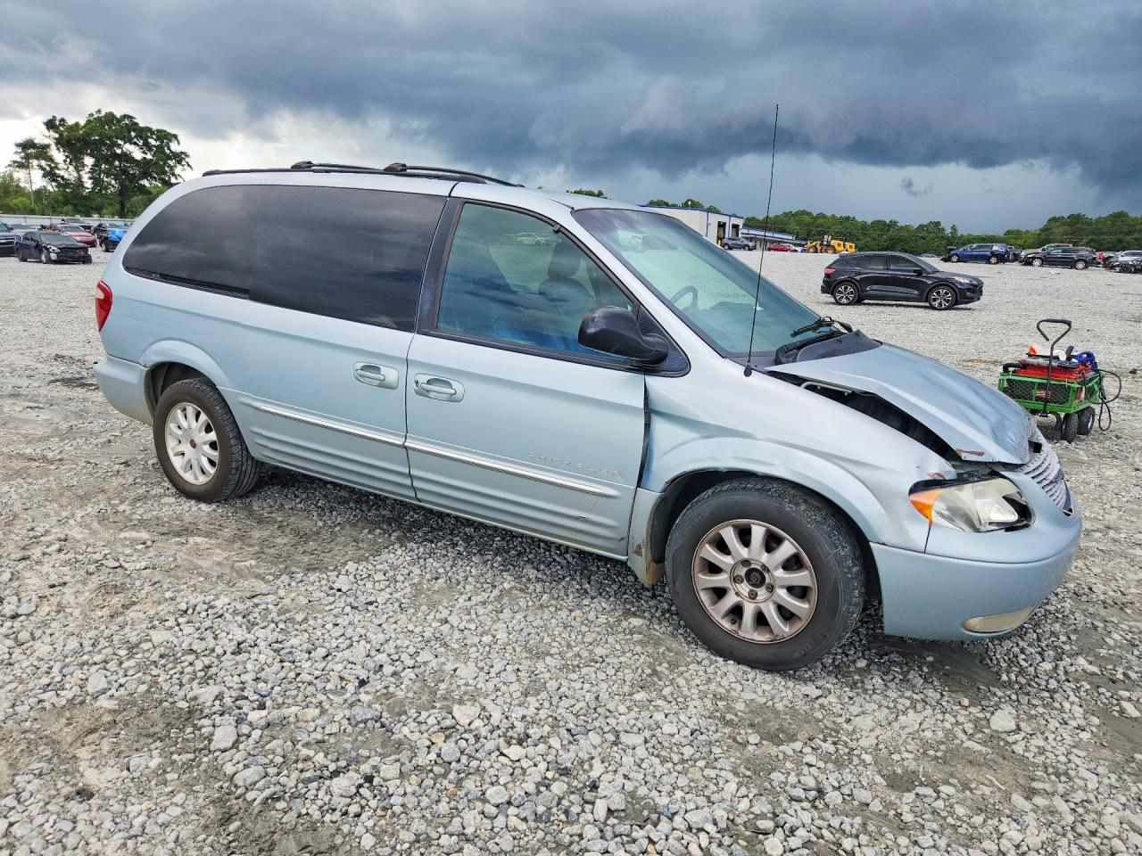 2001 Chrysler Town & Country Lxi Синий vin: 2C8GP54L11R236755