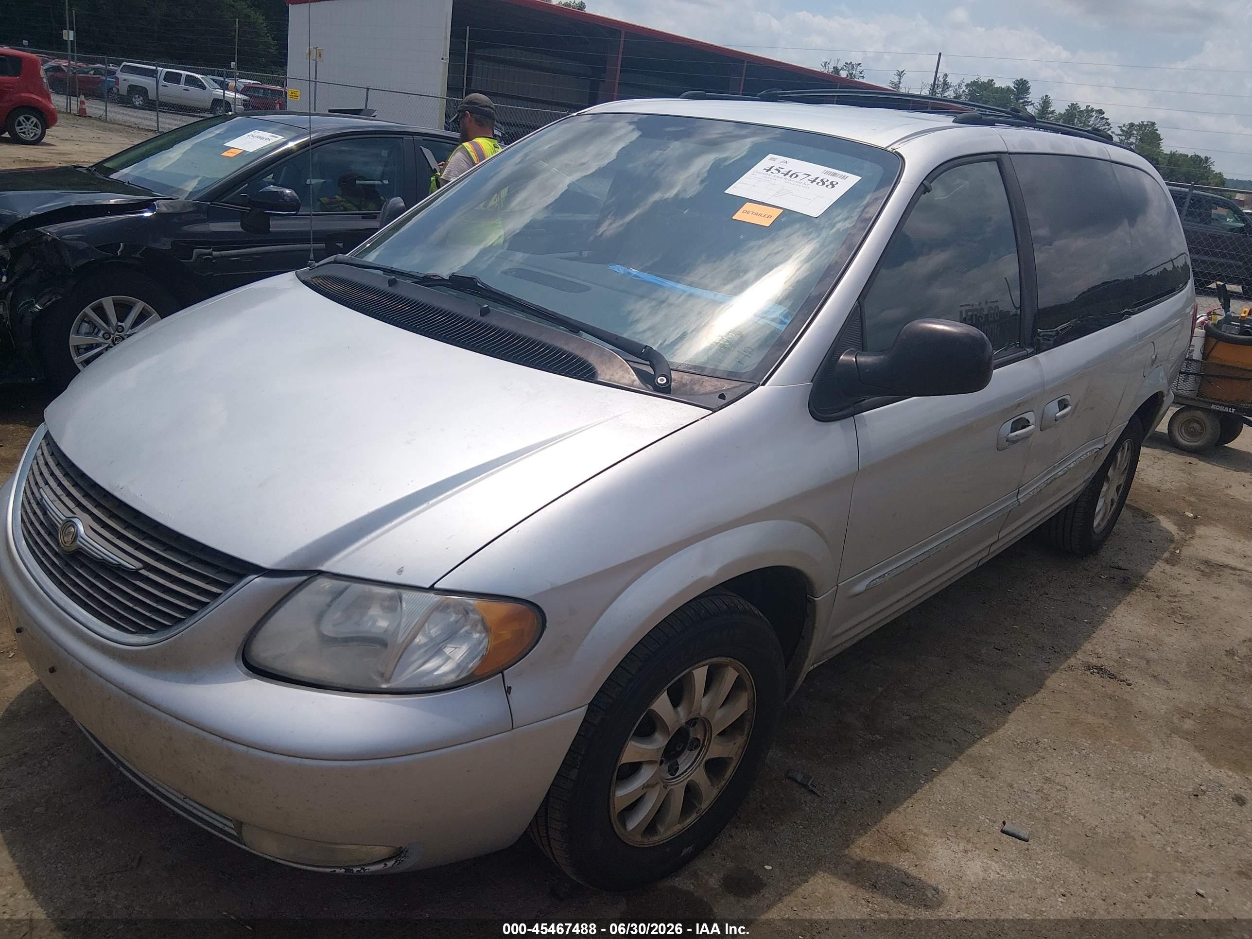 2003 Chrysler Town & Country Lxi Silver vin: 2C8GP54L13R225662