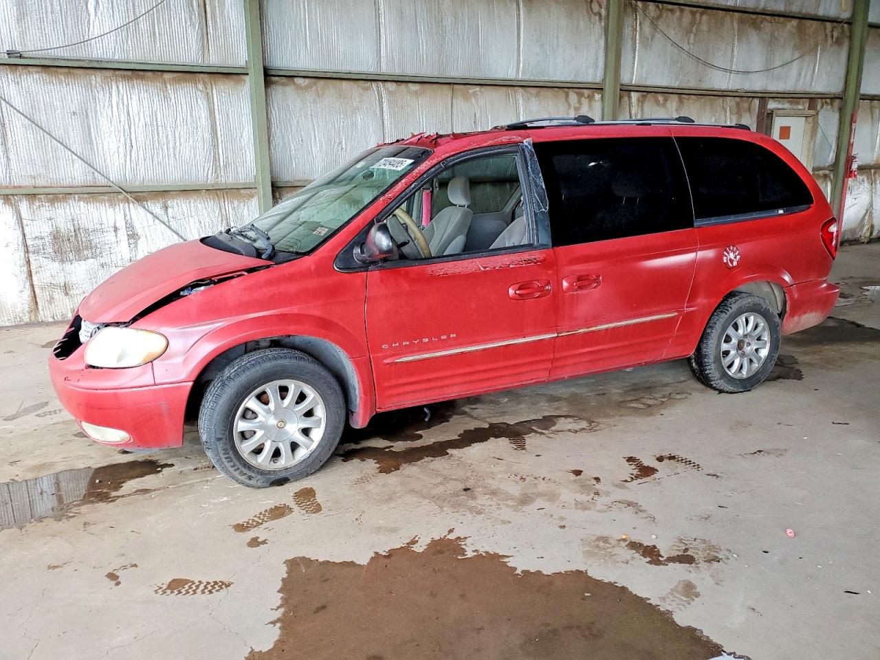 2001 Chrysler Town & Country Lxi Red vin: 2C8GP54L21R285642