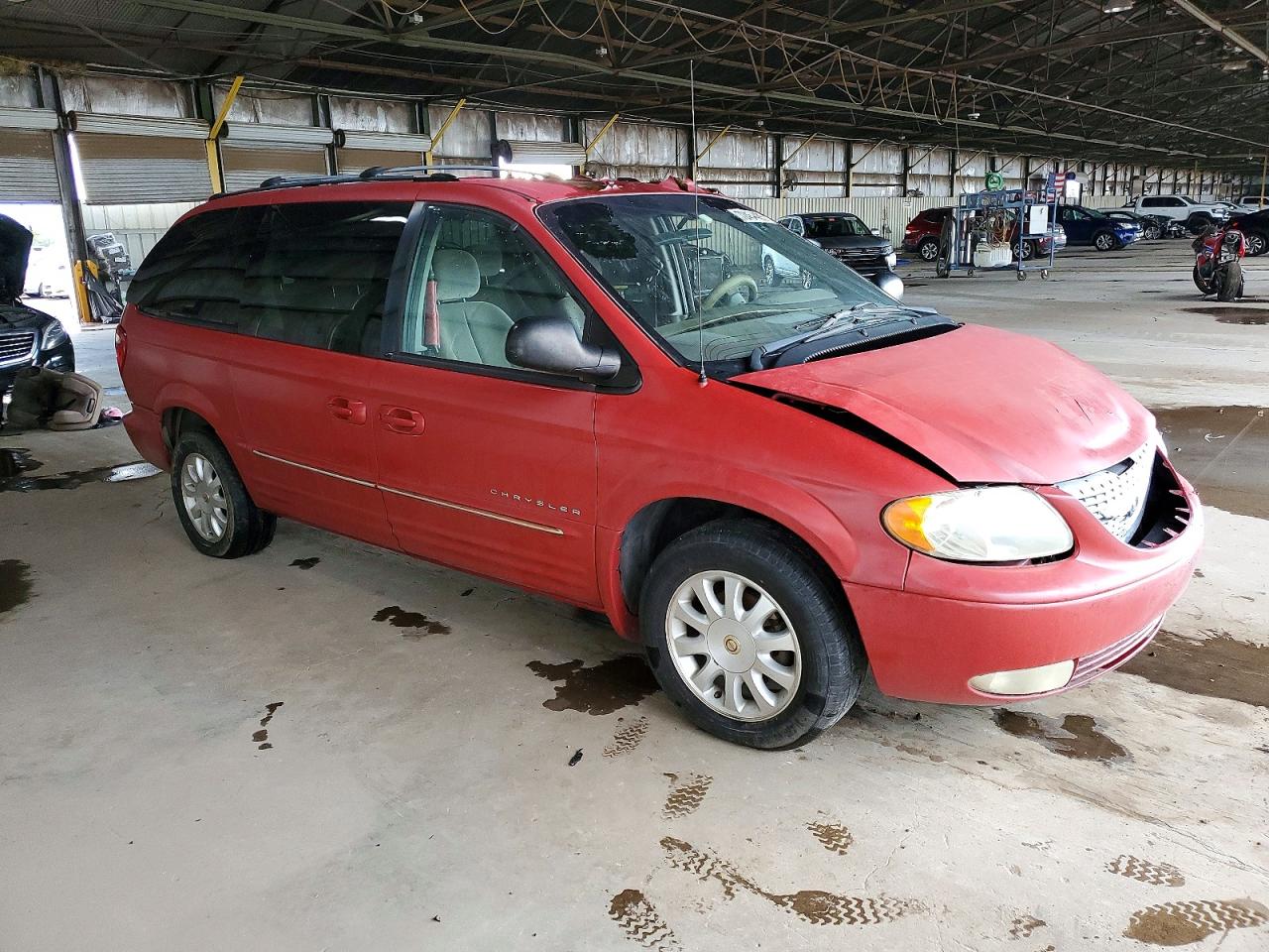 2001 Chrysler Town & Country Lxi Red vin: 2C8GP54L21R285642