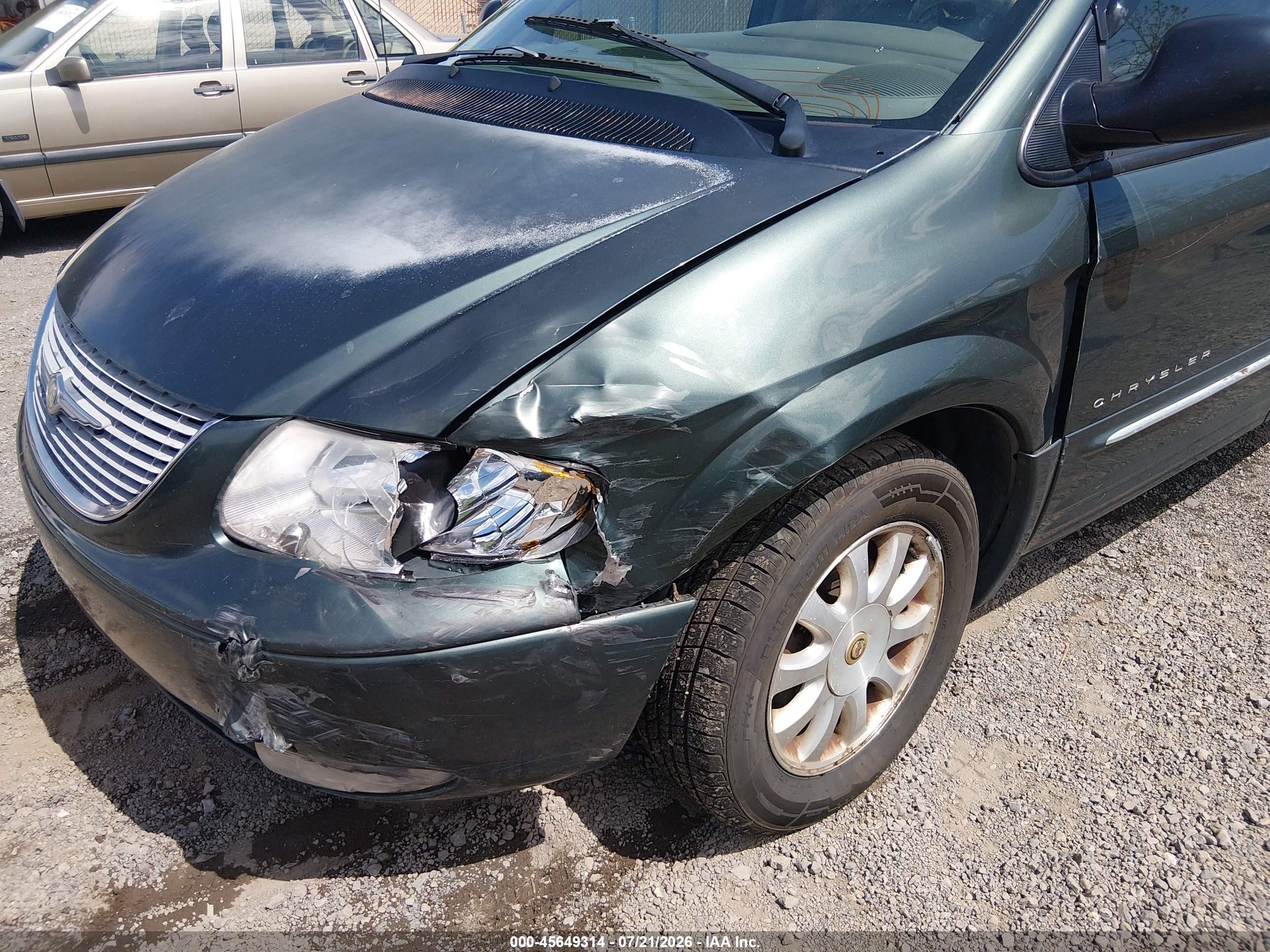 2001 Chrysler Town & Country Lxi Green vin: 2C8GP54L41R125813
