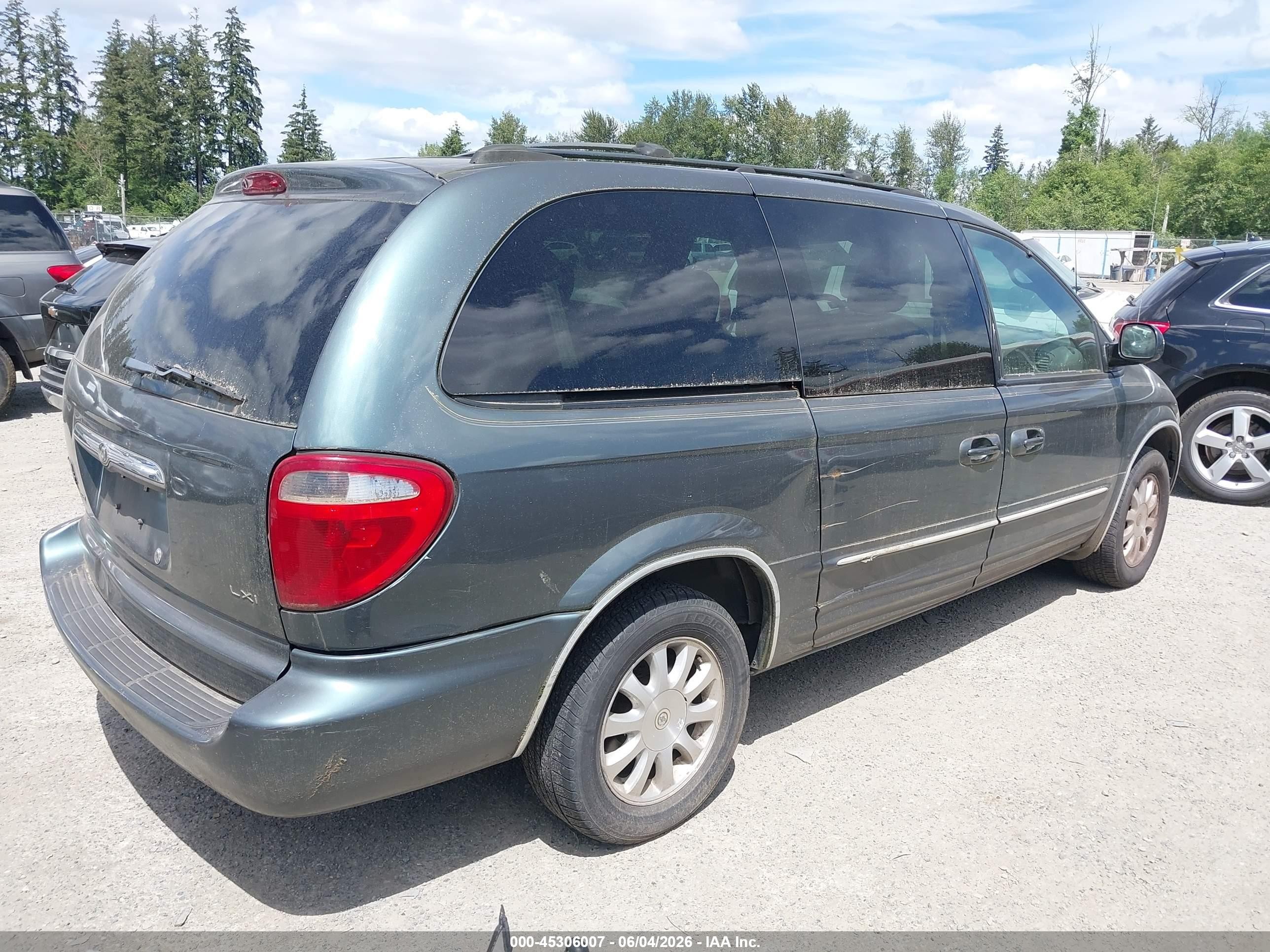 2003 Chrysler Town & Country Lxi Green vin: 2C8GP54L43R384949