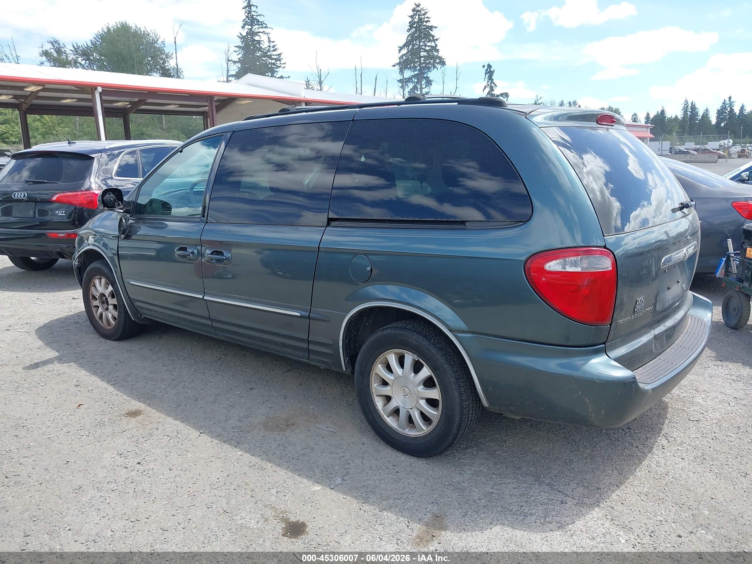 2003 Chrysler Town & Country Lxi Green vin: 2C8GP54L43R384949