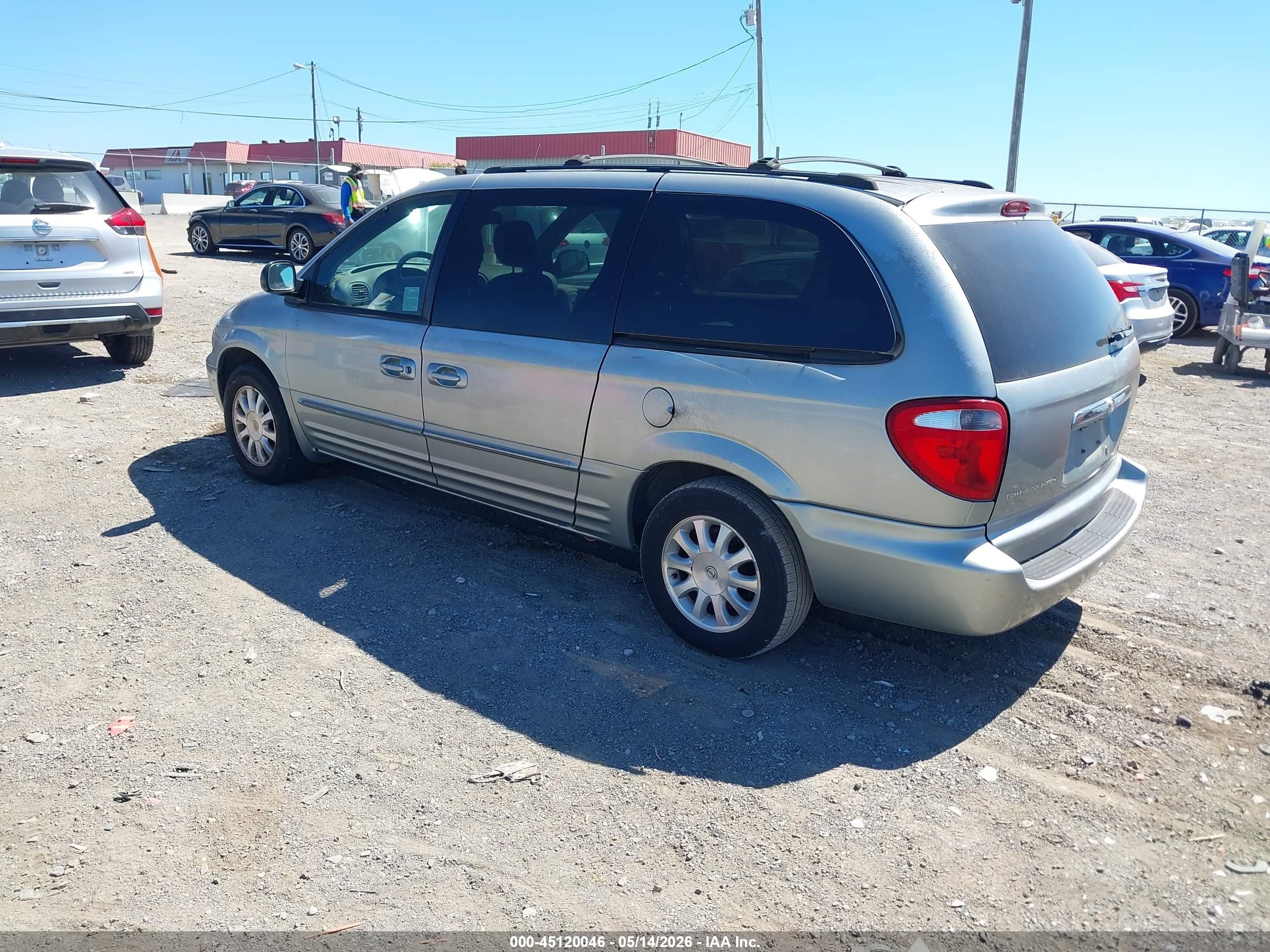 2003 Chrysler Town & Country Lxi Silver vin: 2C8GP54L73R187872