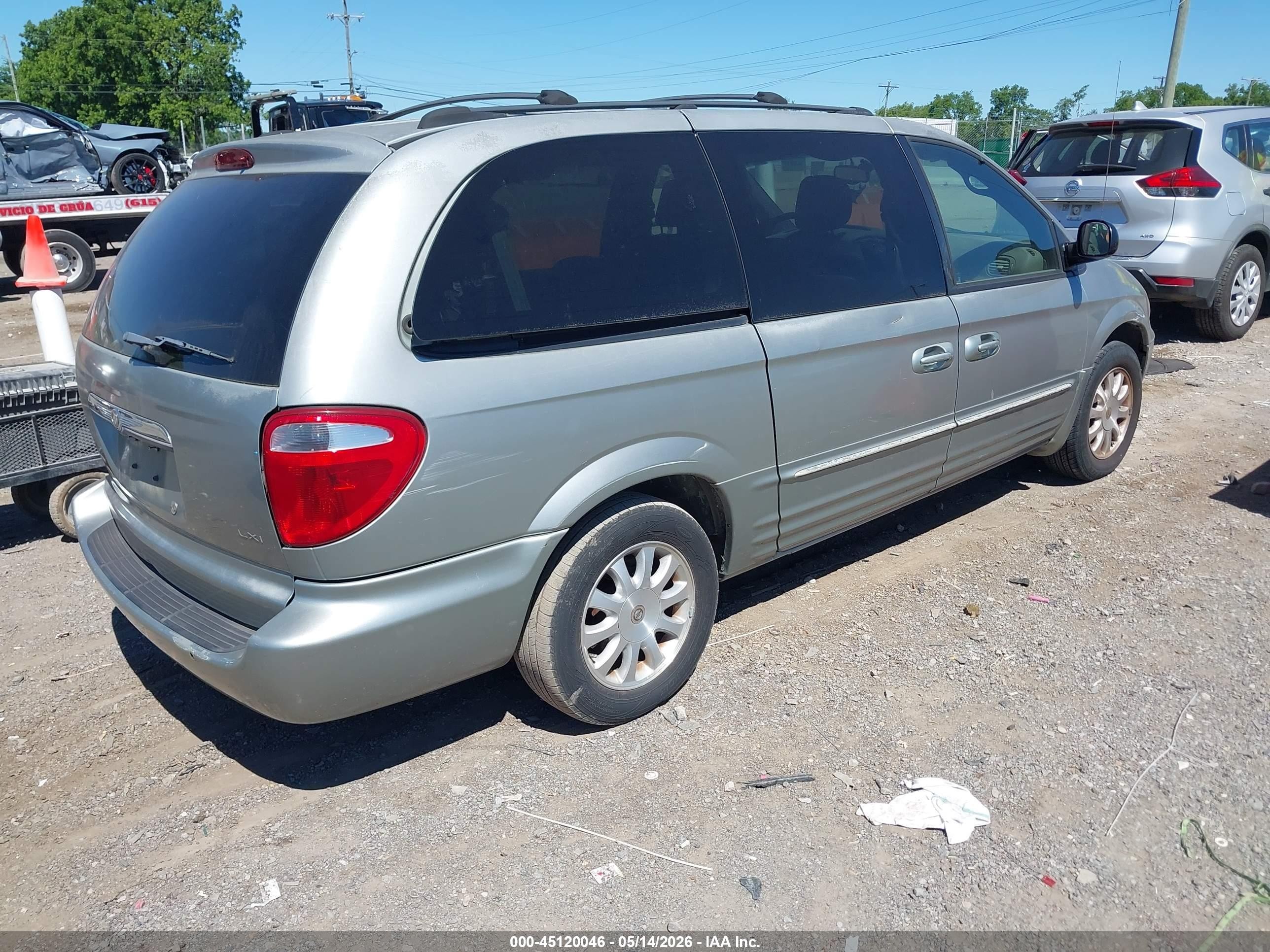 2003 Chrysler Town & Country Lxi Silver vin: 2C8GP54L73R187872