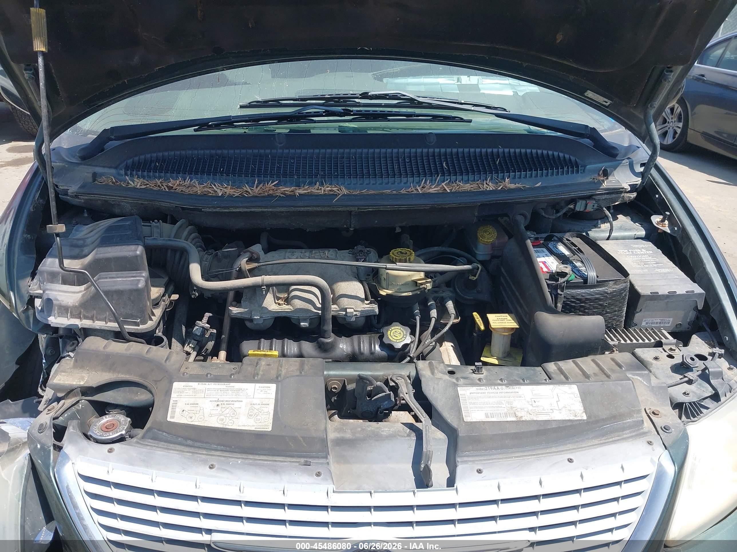 2001 Chrysler Town & Country Lxi Green vin: 2C8GP54L81R155039