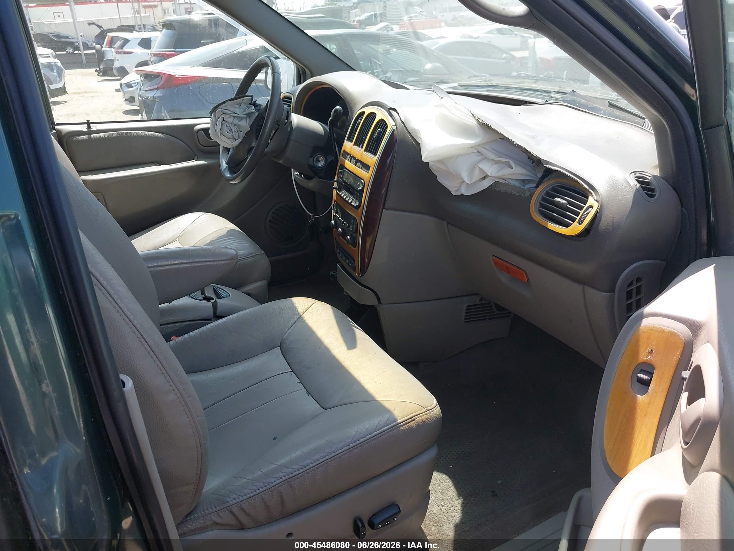 2001 Chrysler Town & Country Lxi Green vin: 2C8GP54L81R155039