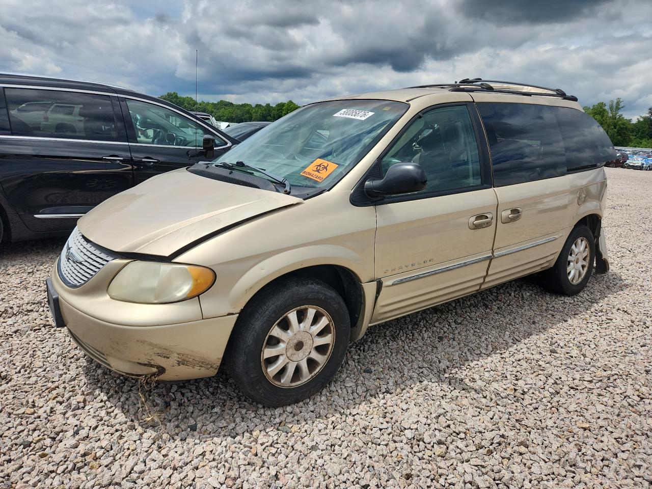 2001 Chrysler Town & Country Lxi Золотой vin: 2C8GP54LX1R274002
