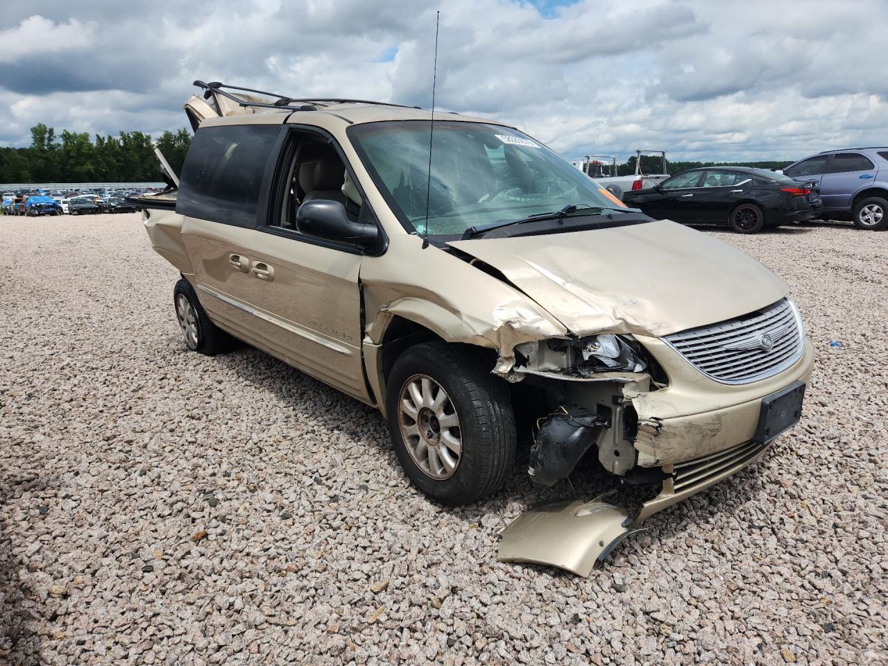 2001 Chrysler Town & Country Lxi Золотой vin: 2C8GP54LX1R274002