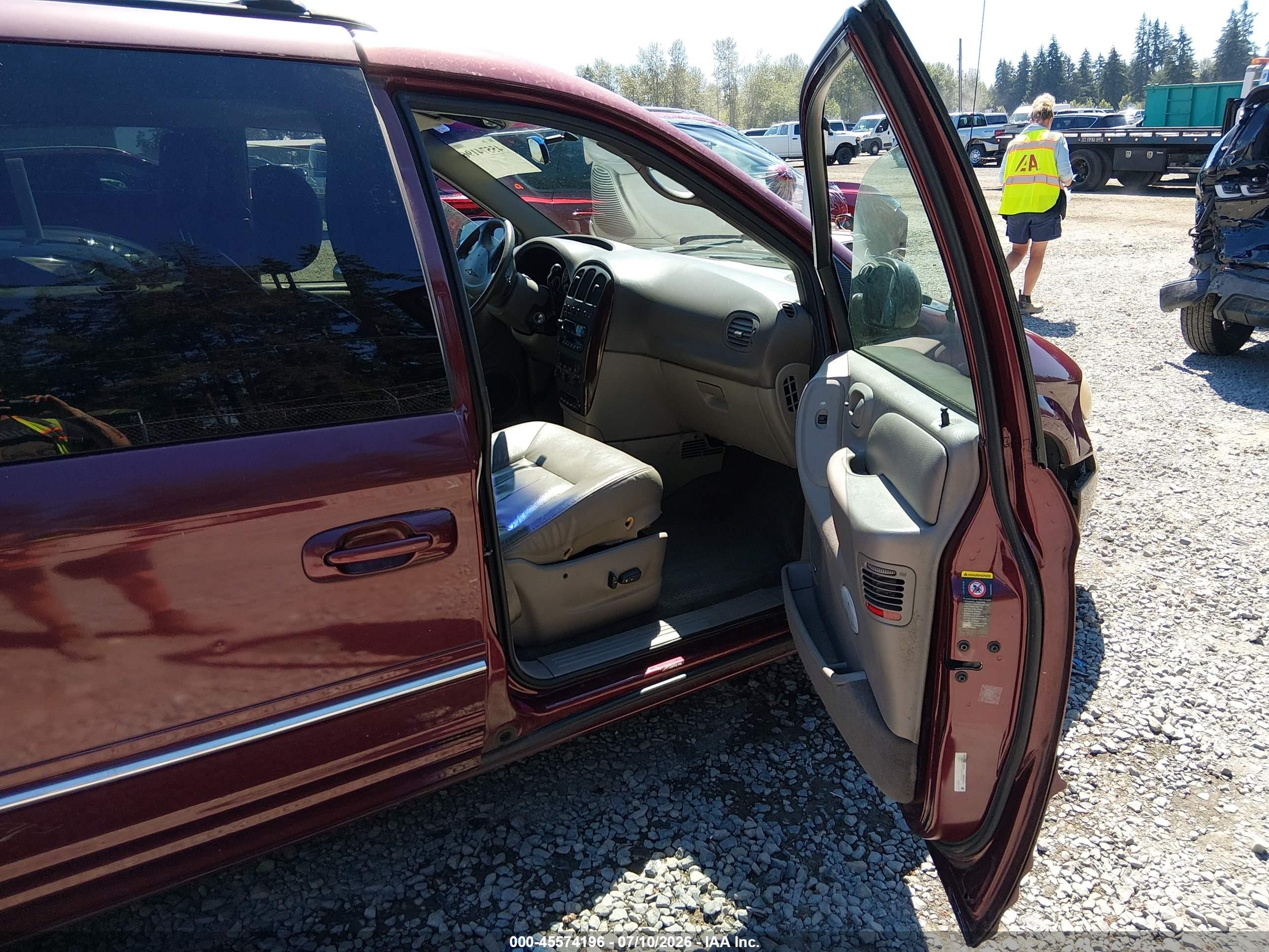 2001 Chrysler Town & Country Lxi Красный vin: 2C8GP54LX1R285548