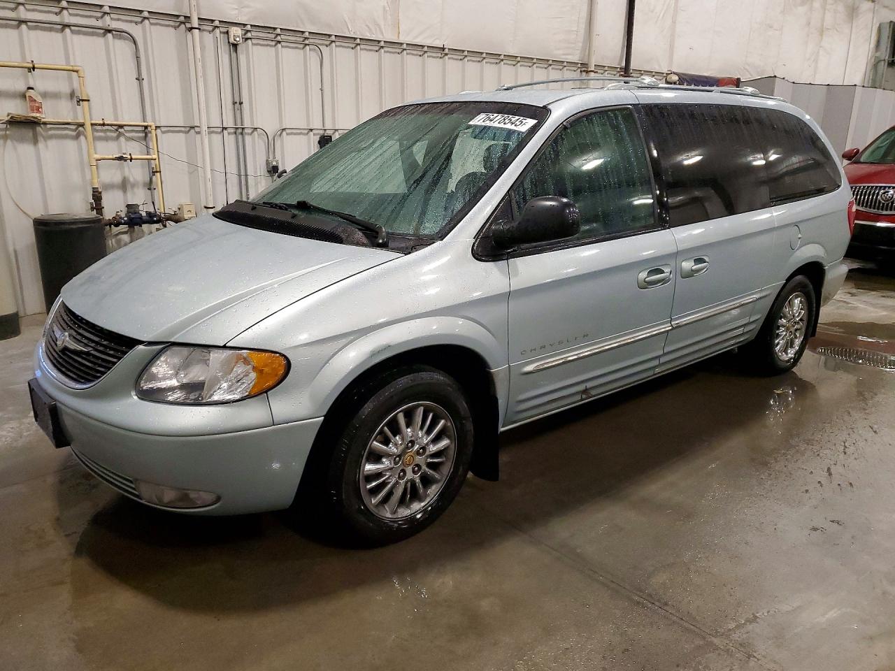 2001 Chrysler Town & Country Limited Blue vin: 2C8GP64L01R303657