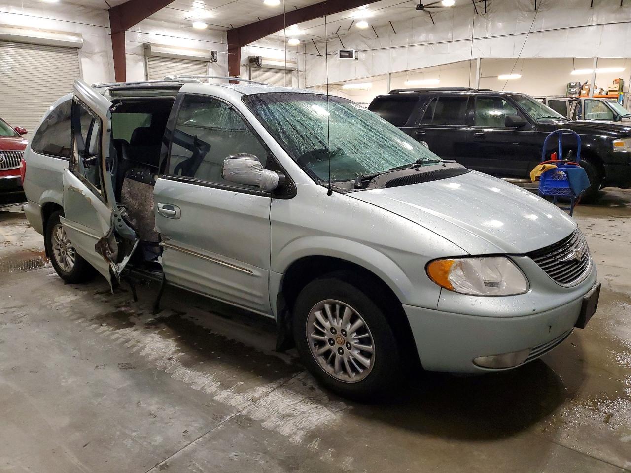 2001 Chrysler Town & Country Limited Blue vin: 2C8GP64L01R303657