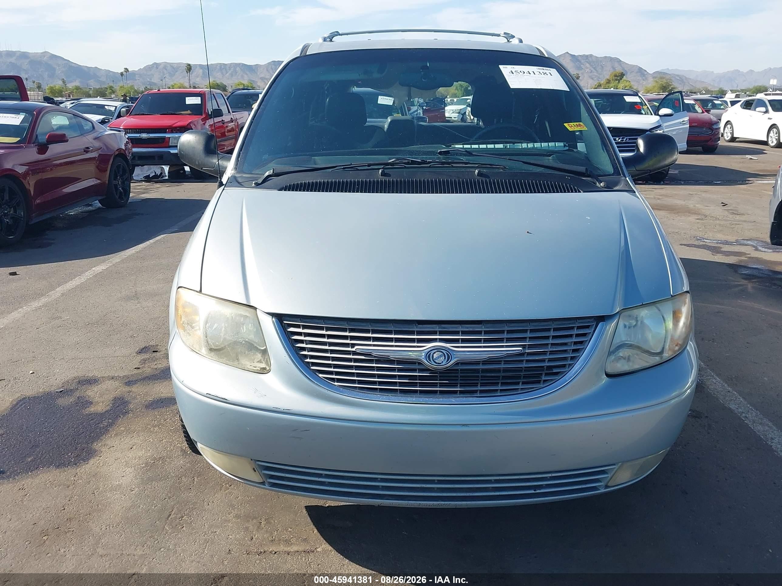 2001 Chrysler Town & Country Limited Light Blue vin: 2C8GP64L01R309653