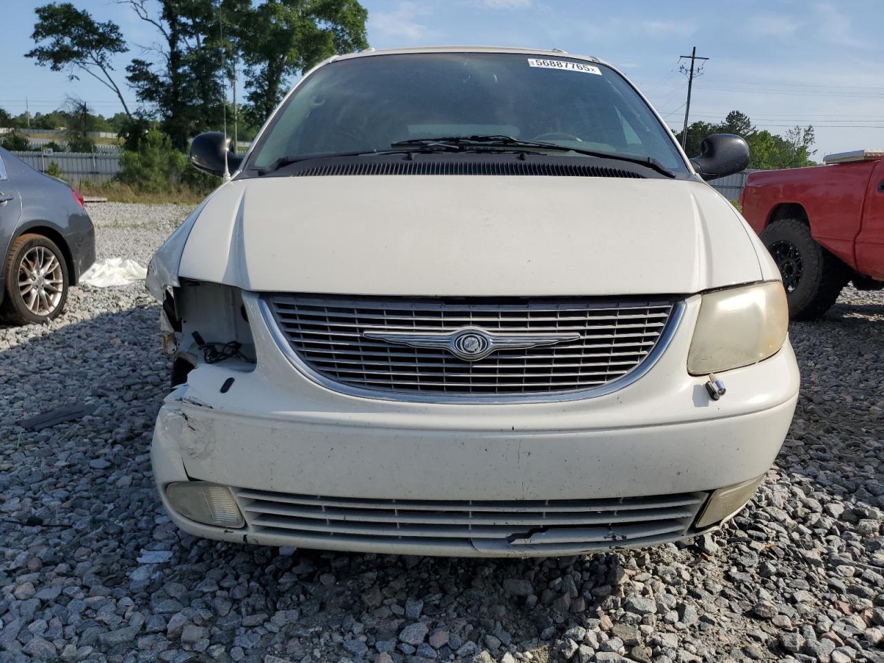 2001 Chrysler Town & Country Limited White vin: 2C8GP64L01R321656