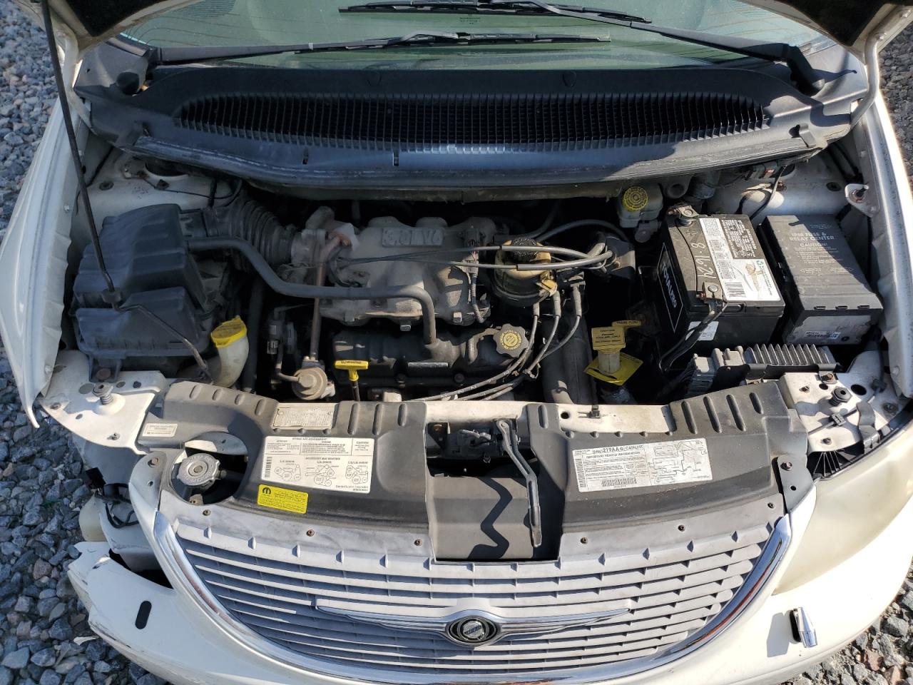 2001 Chrysler Town & Country Limited White vin: 2C8GP64L01R321656
