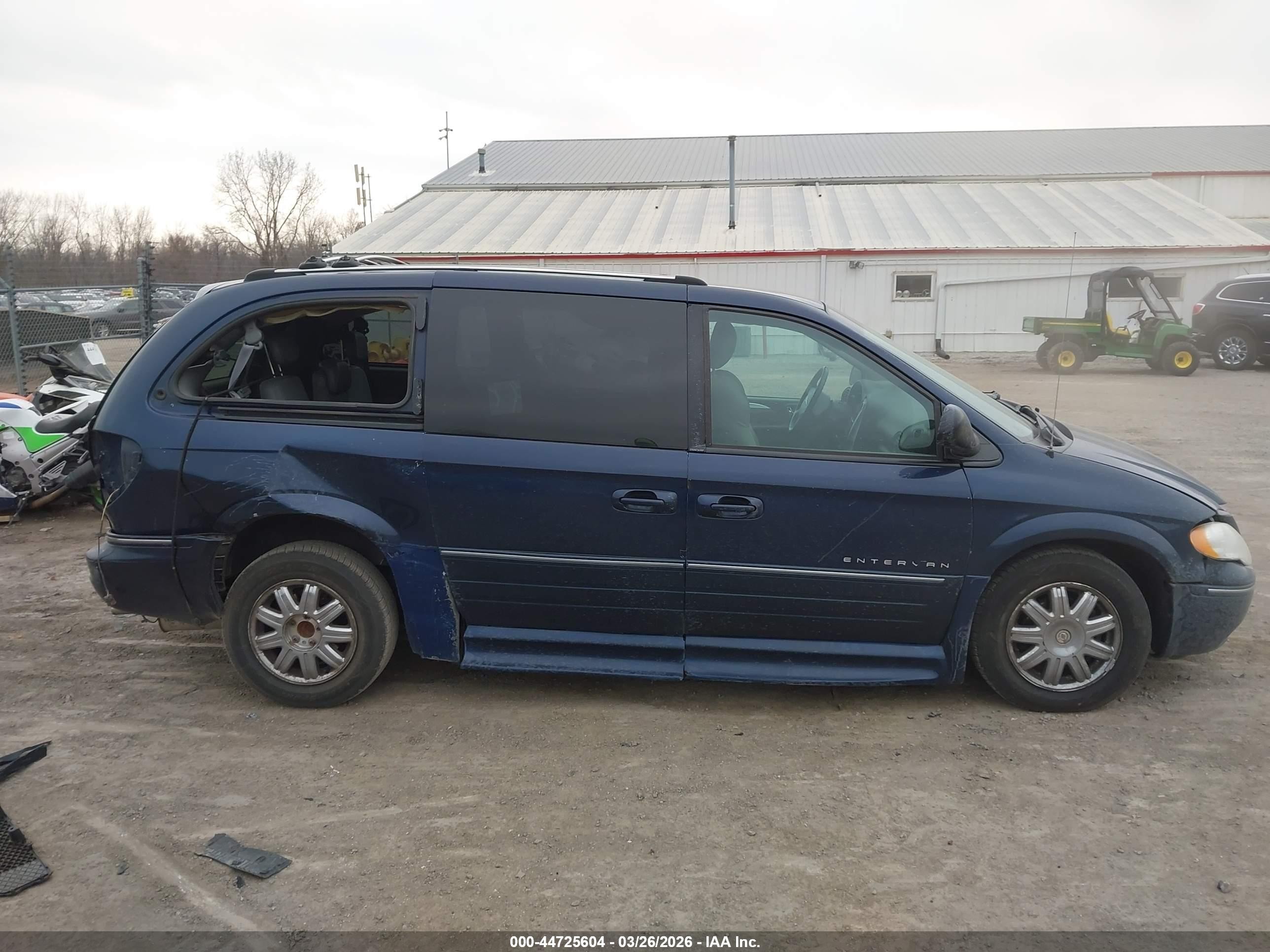 2005 Chrysler Town & Country Limited Синий vin: 2C8GP64L05R294920