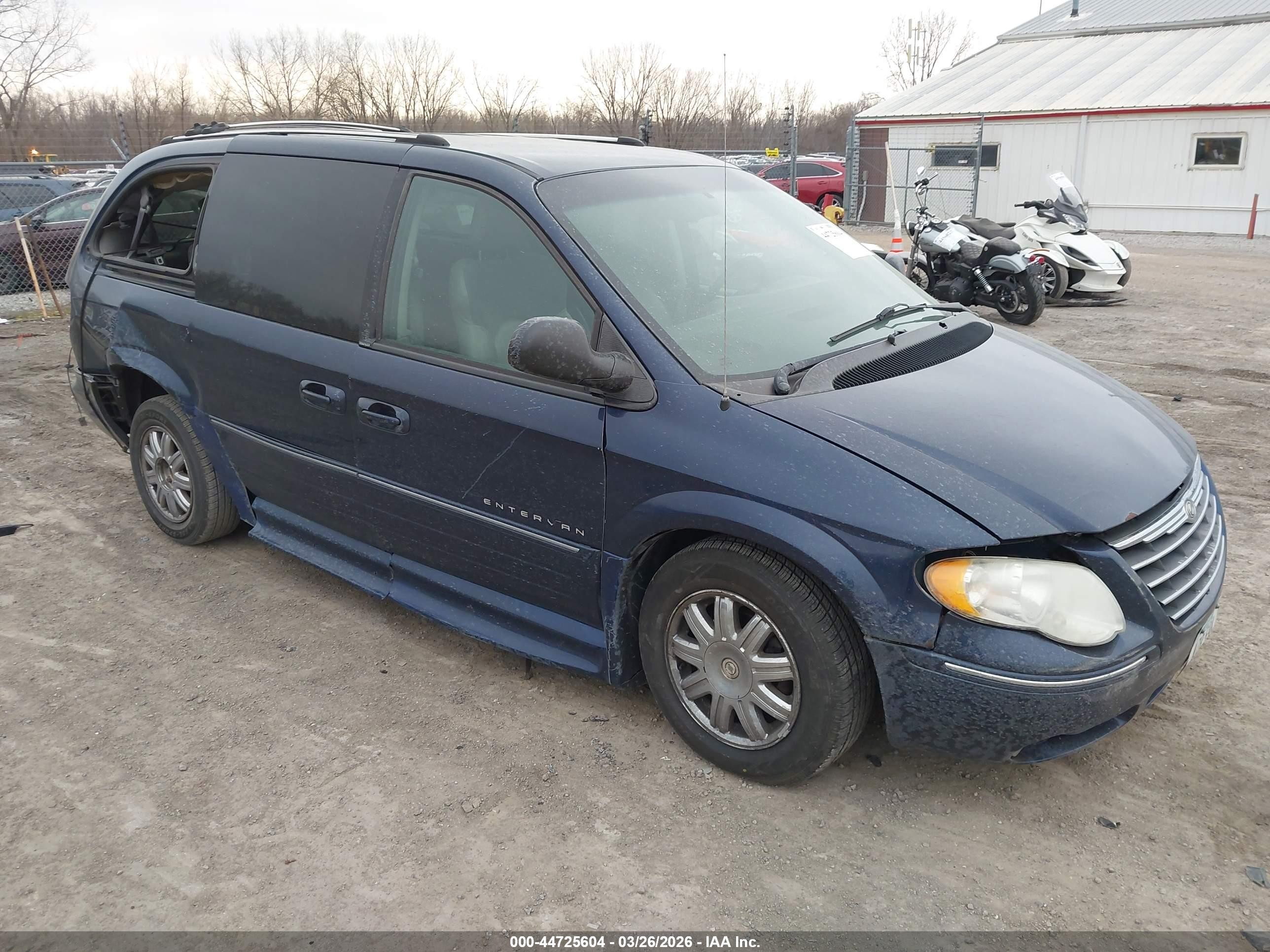 2005 Chrysler Town & Country Limited Синий vin: 2C8GP64L05R294920