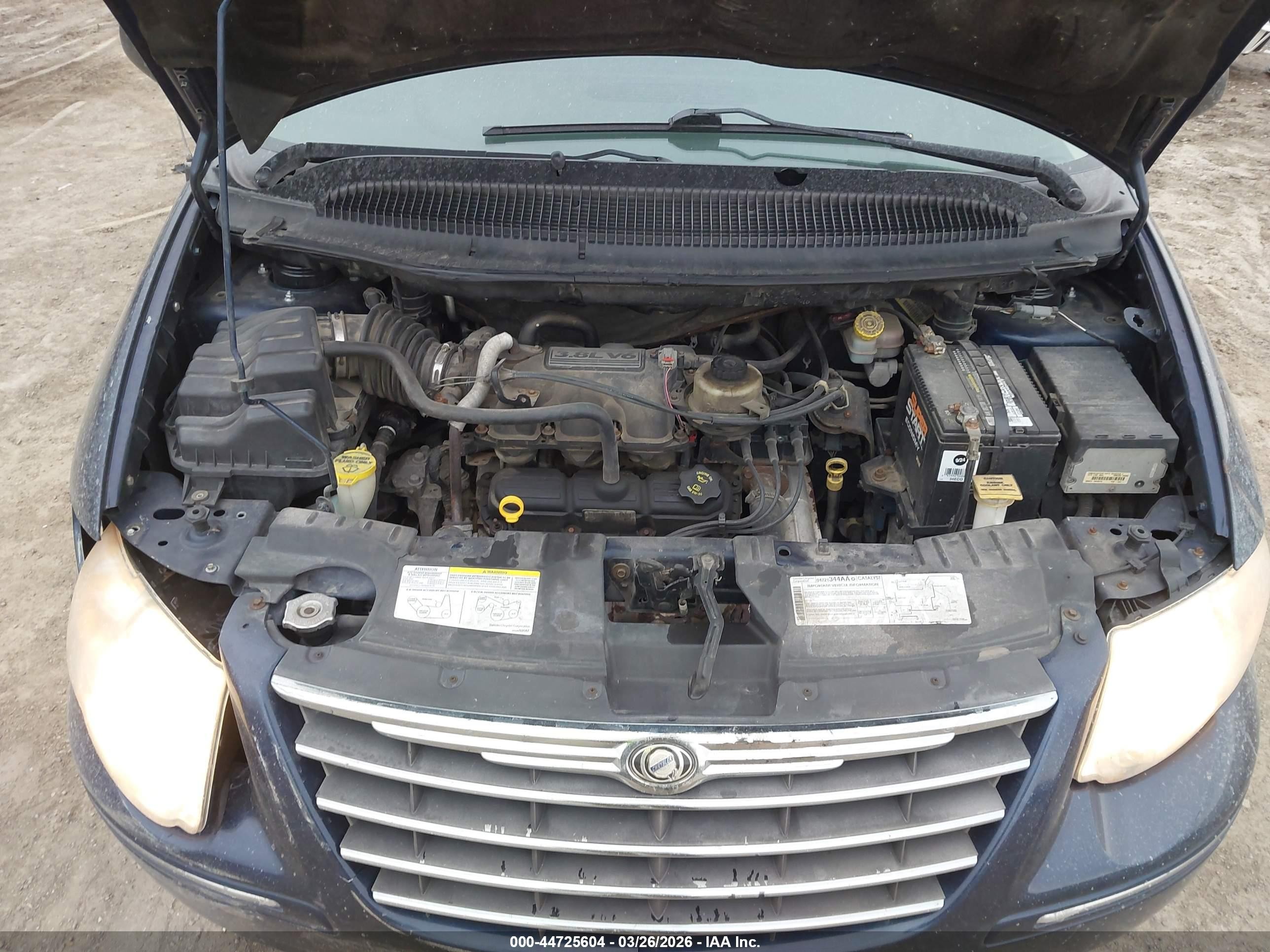 2005 Chrysler Town & Country Limited Синий vin: 2C8GP64L05R294920