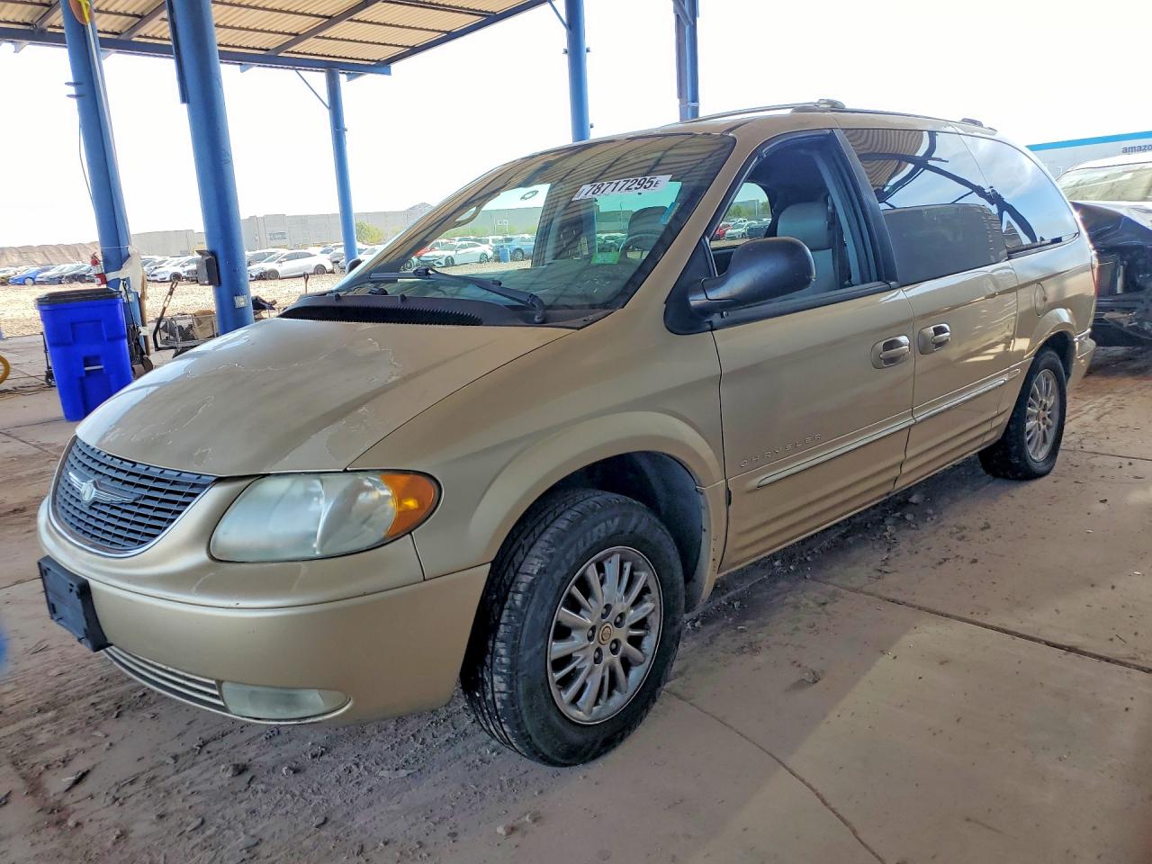 2001 Chrysler Town & Country Limited Beige vin: 2C8GP64L11R145166