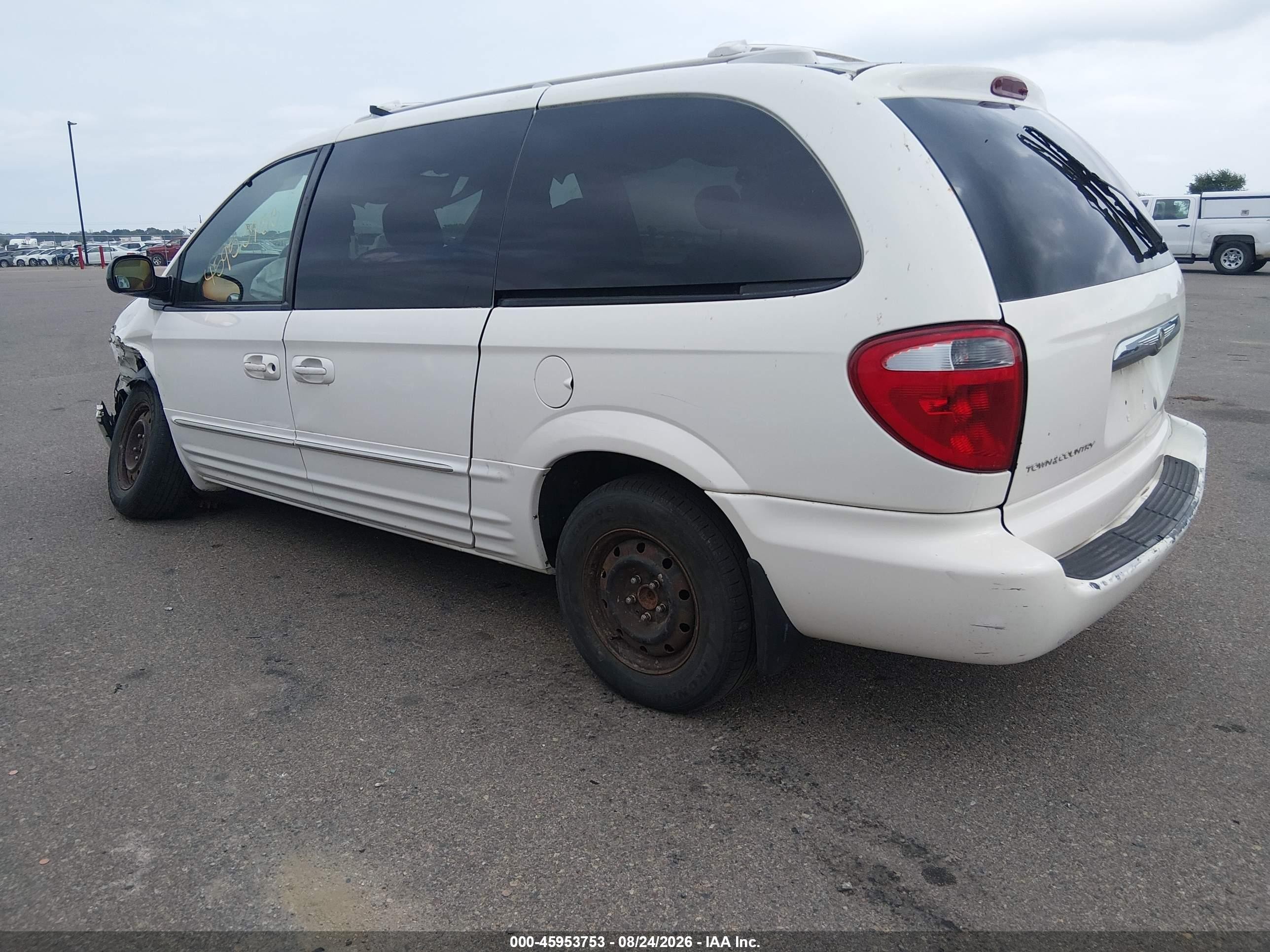 2003 Chrysler Town & Country Limited Белый vin: 2C8GP64L13R100232