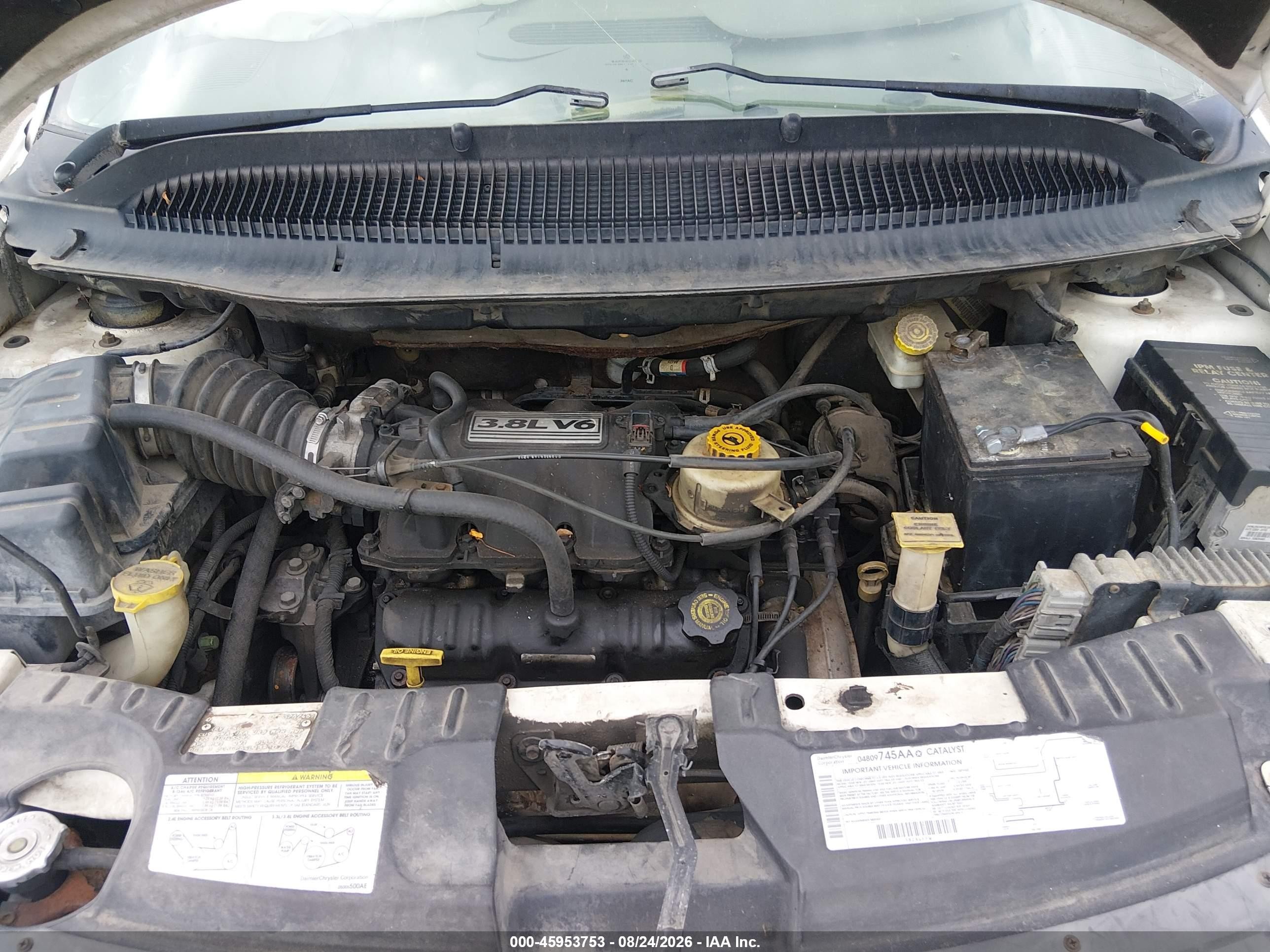 2003 Chrysler Town & Country Limited Белый vin: 2C8GP64L13R100232