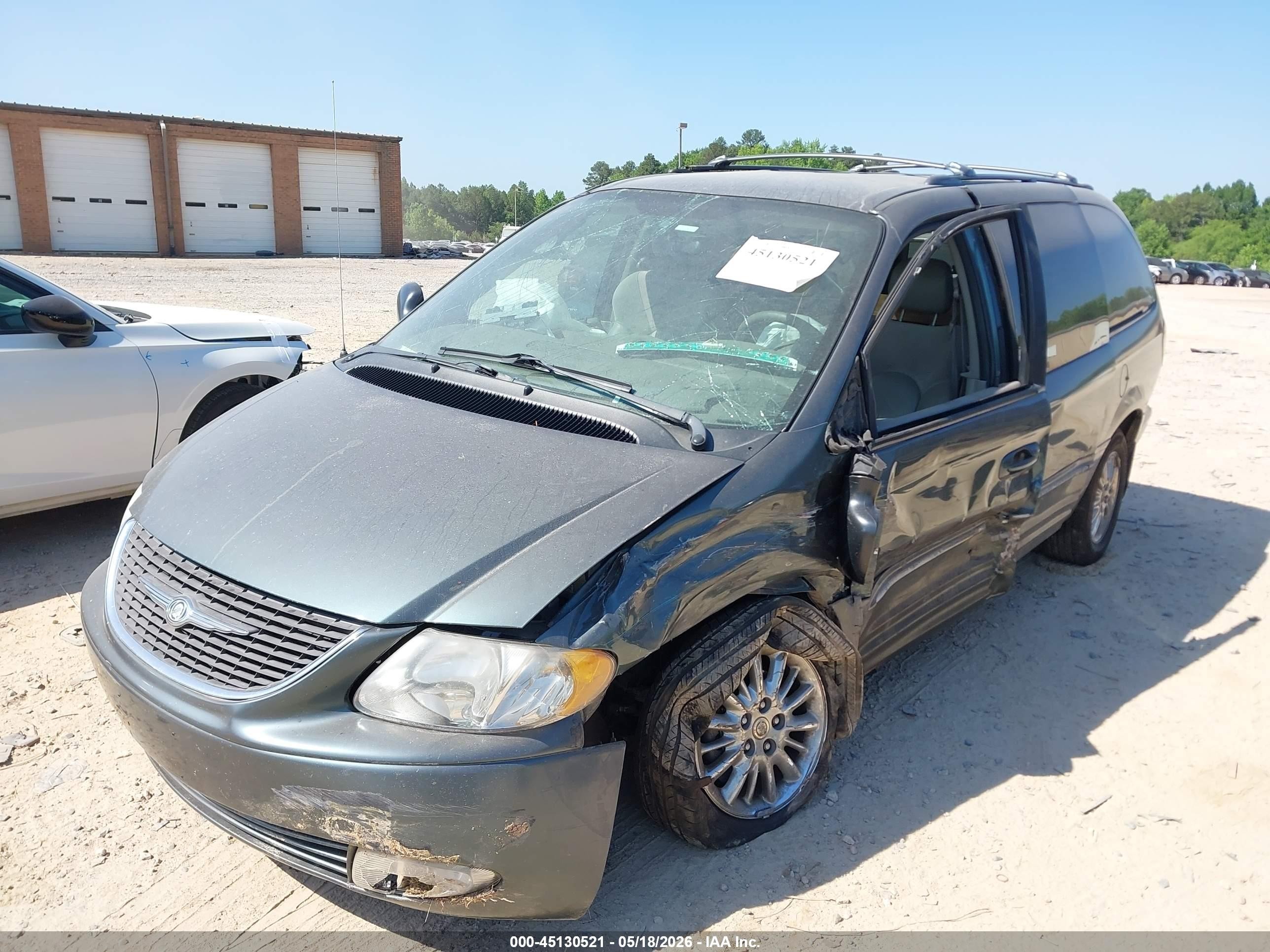 2003 Chrysler Town & Country Limited Green vin: 2C8GP64L13R116737