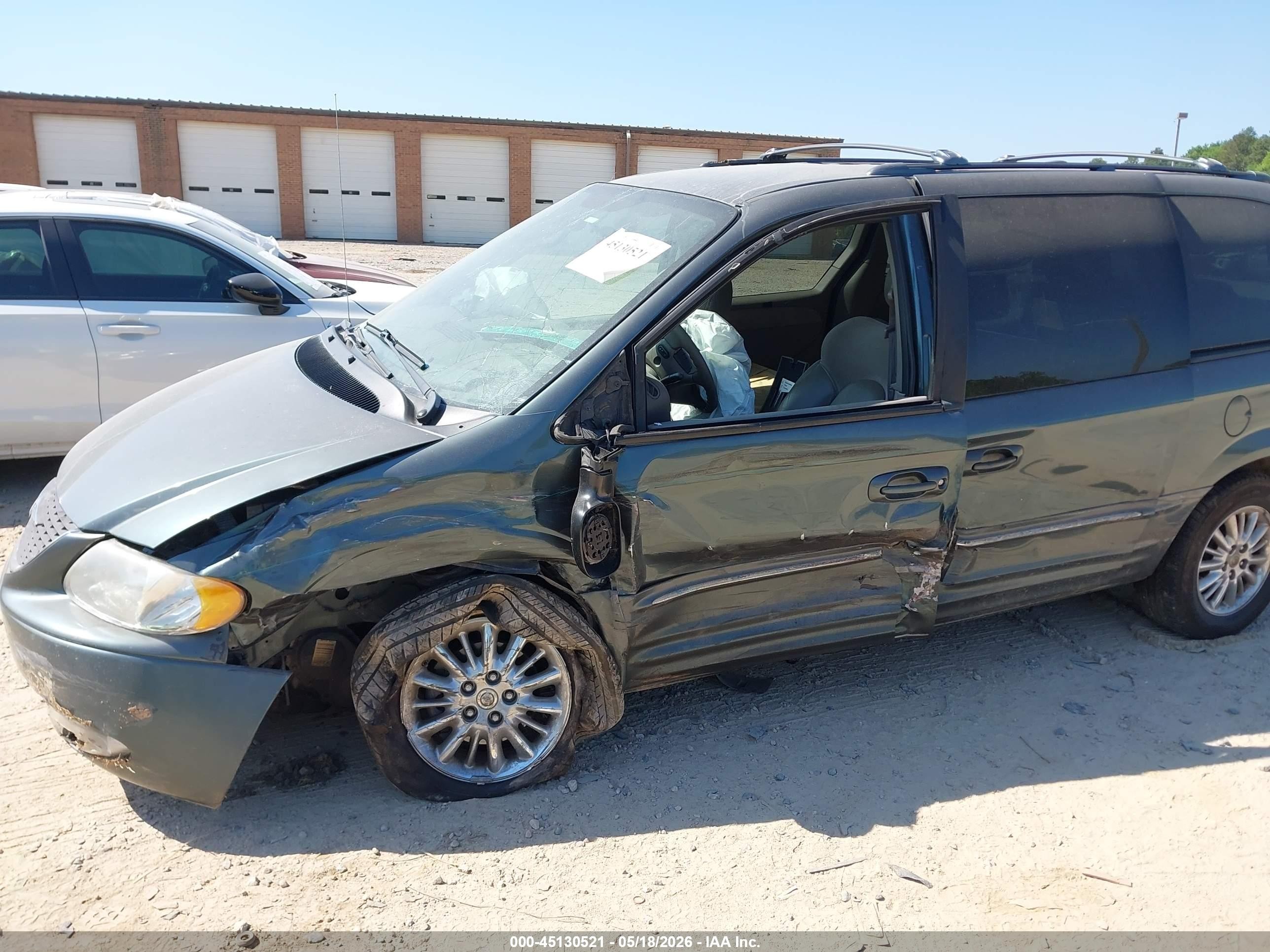 2003 Chrysler Town & Country Limited Green vin: 2C8GP64L13R116737
