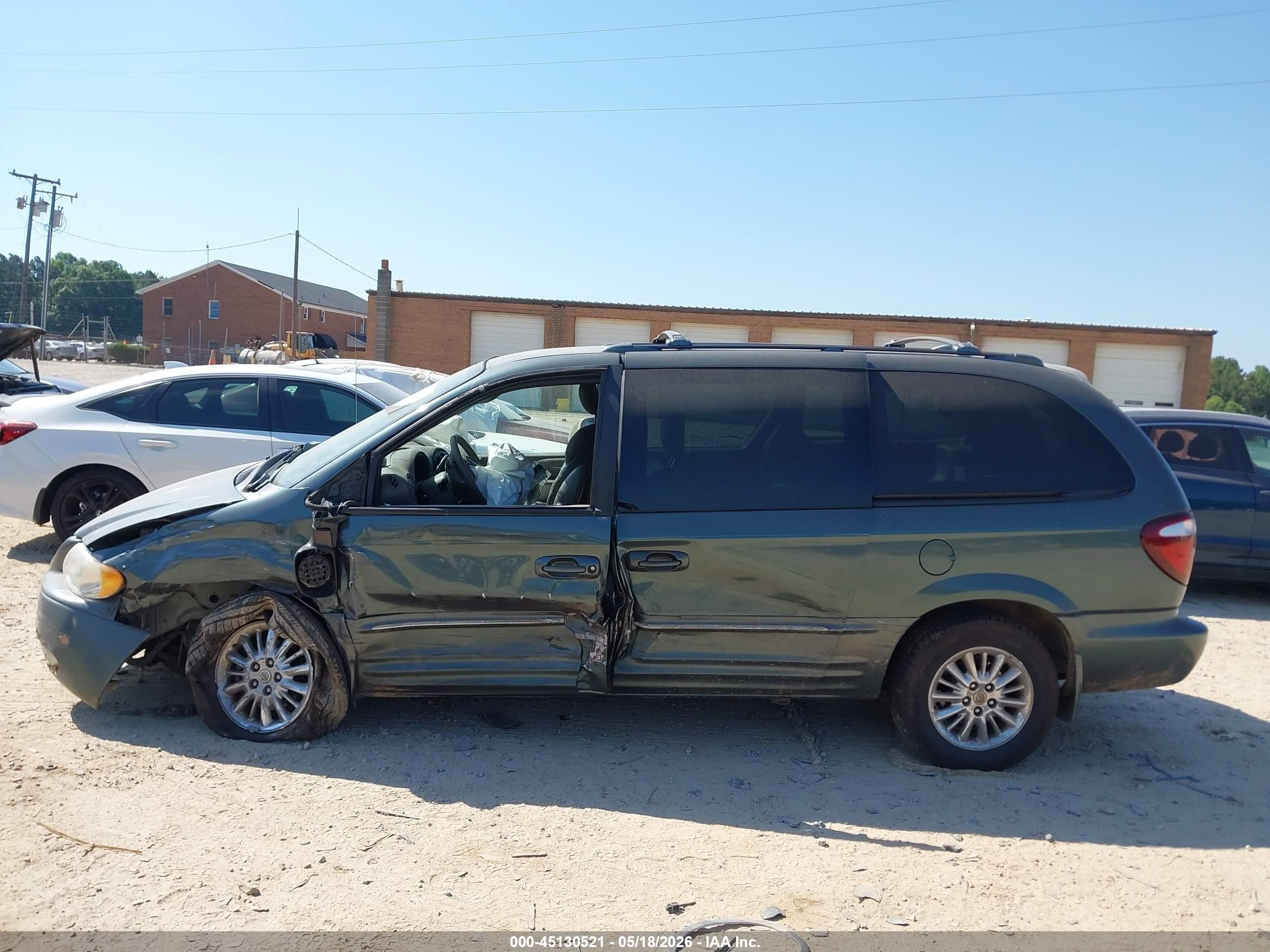 2003 Chrysler Town & Country Limited Green vin: 2C8GP64L13R116737