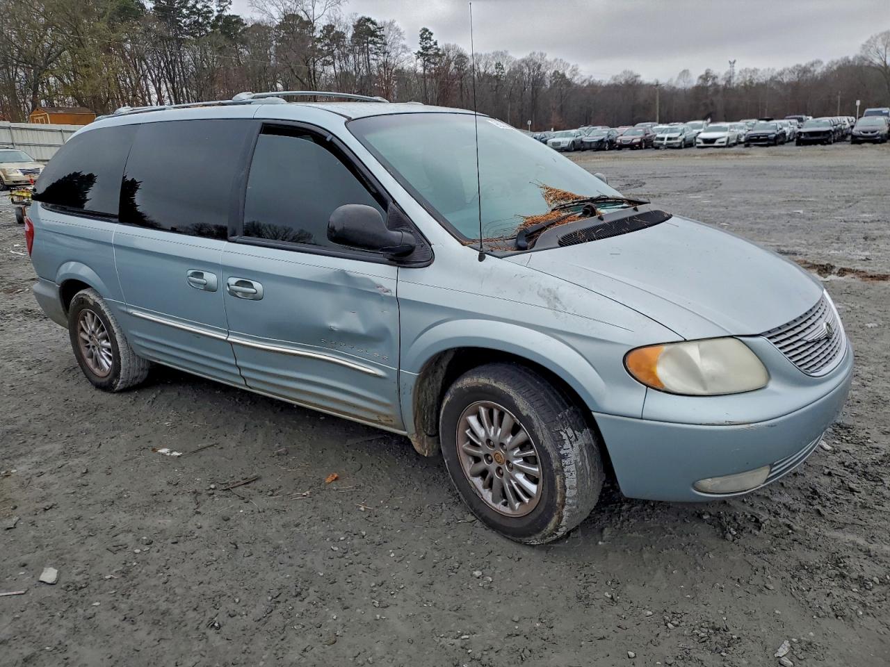 2001 Chrysler Town & Country Limited Blue vin: 2C8GP64L21R139618