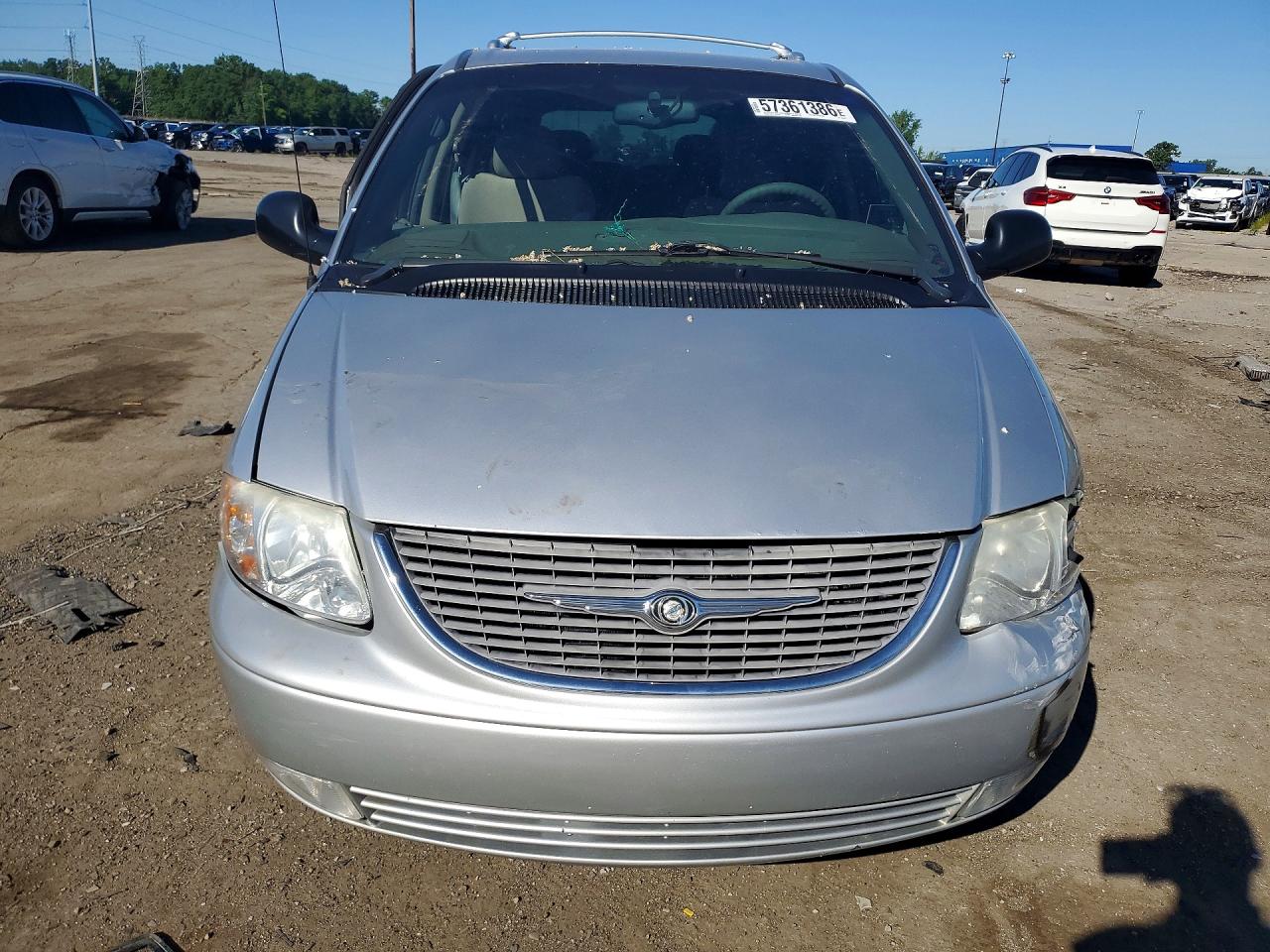 2002 Chrysler Town & Country Limited Silver vin: 2C8GP64L22R597953