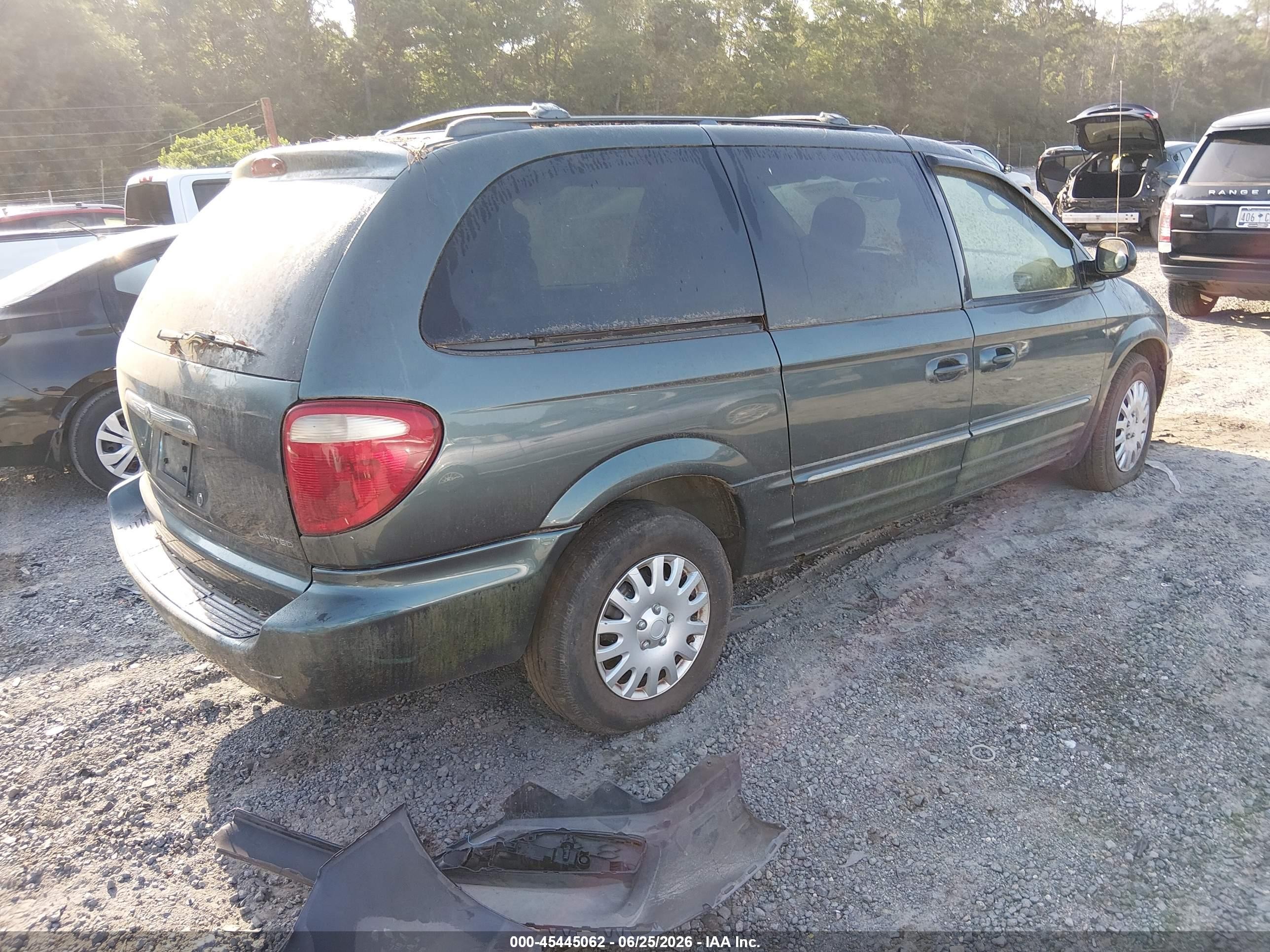 2003 Chrysler Town & Country Limited Green vin: 2C8GP64L23R201280