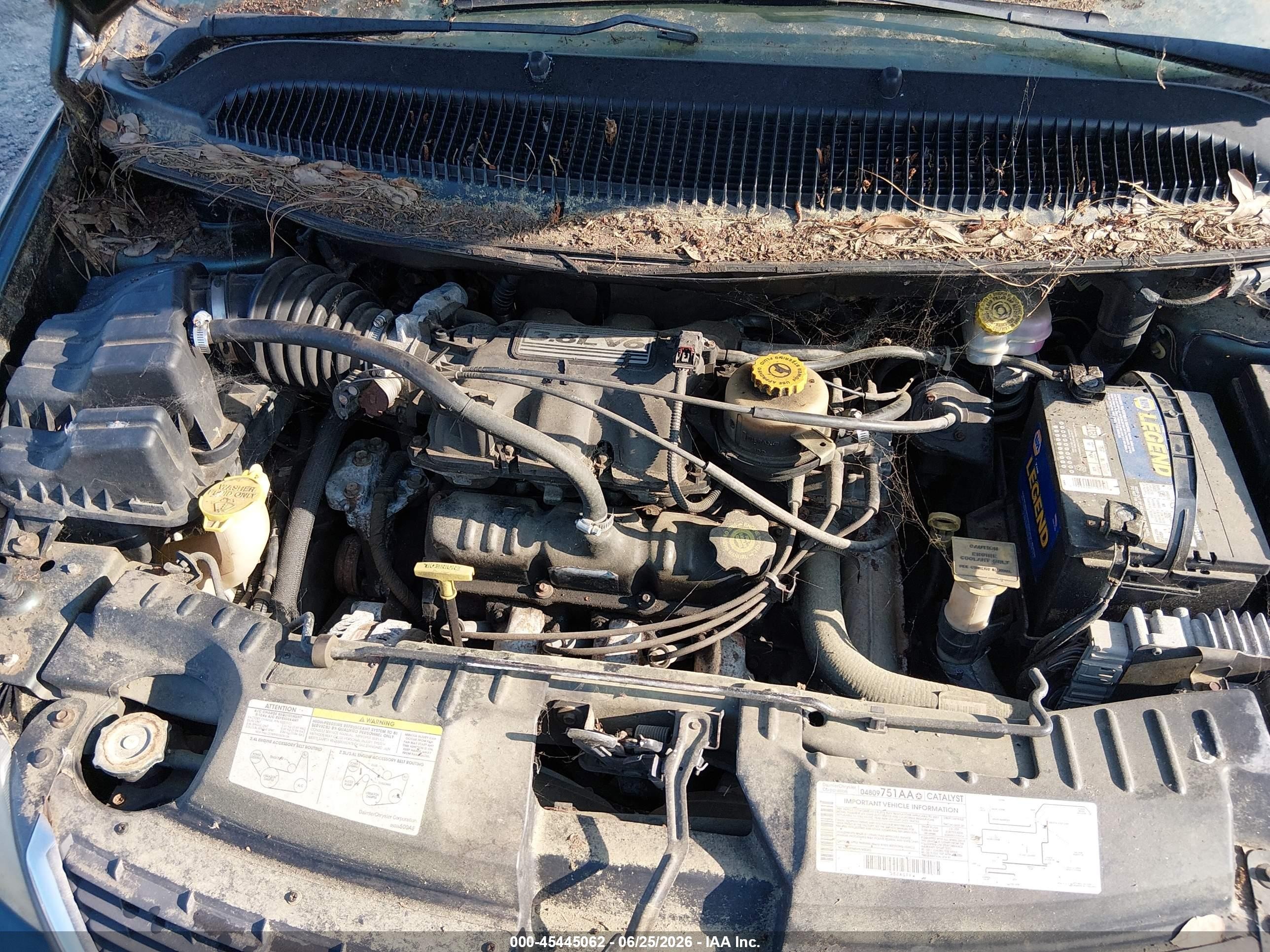 2003 Chrysler Town & Country Limited Green vin: 2C8GP64L23R201280