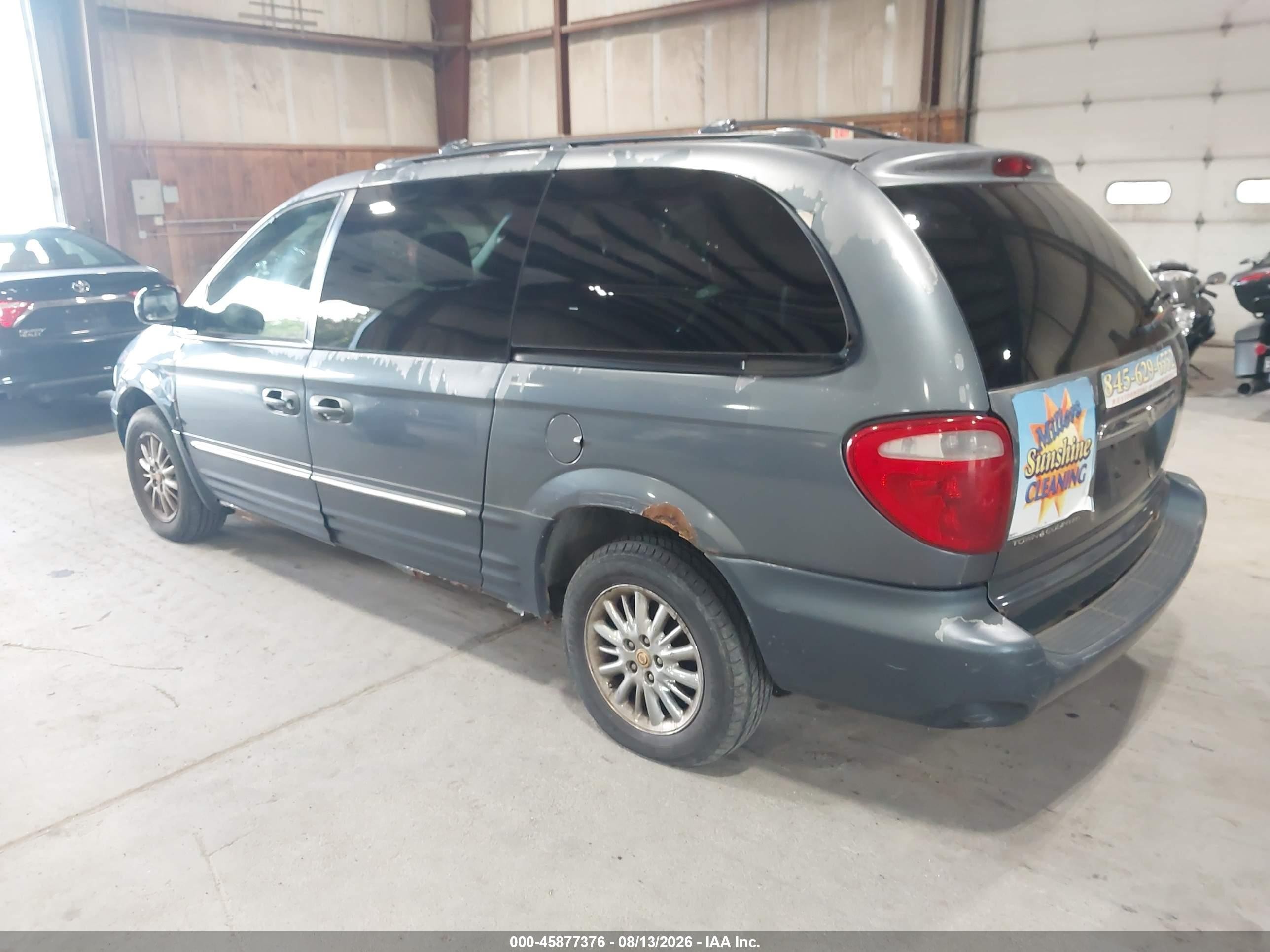 2002 Chrysler Town & Country Limited Gray vin: 2C8GP64L32R575945