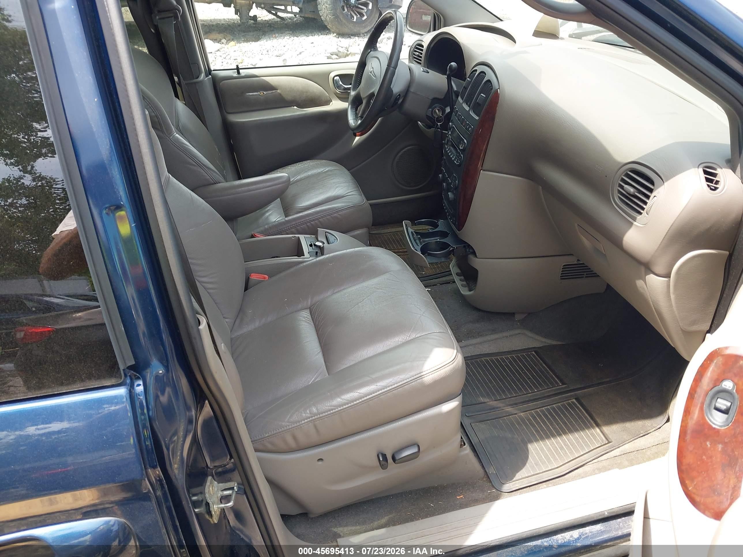2003 Chrysler Town & Country Limited Blue vin: 2C8GP64L33R113841