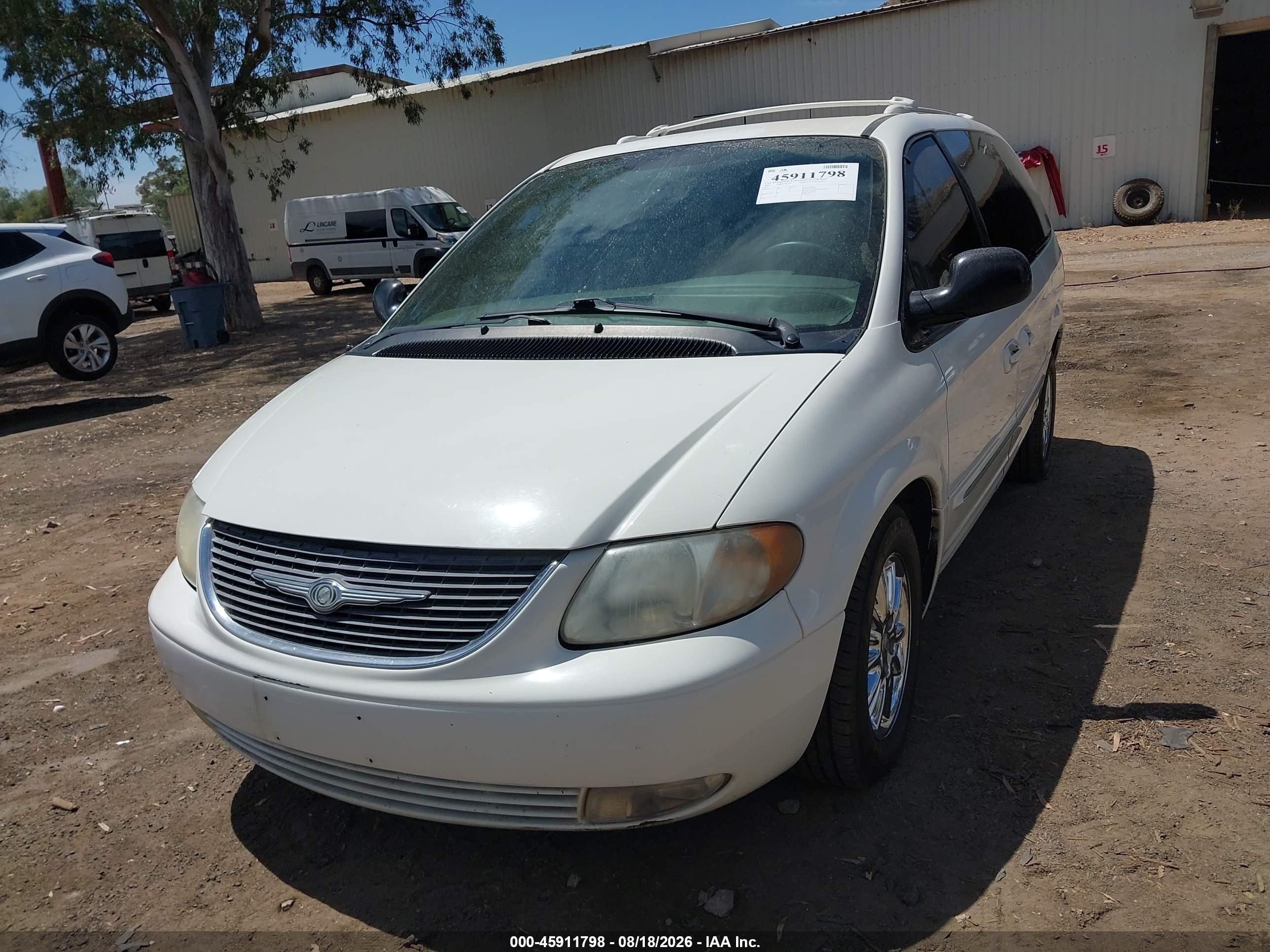 2003 Chrysler Town & Country Limited Белый vin: 2C8GP64L33R233820